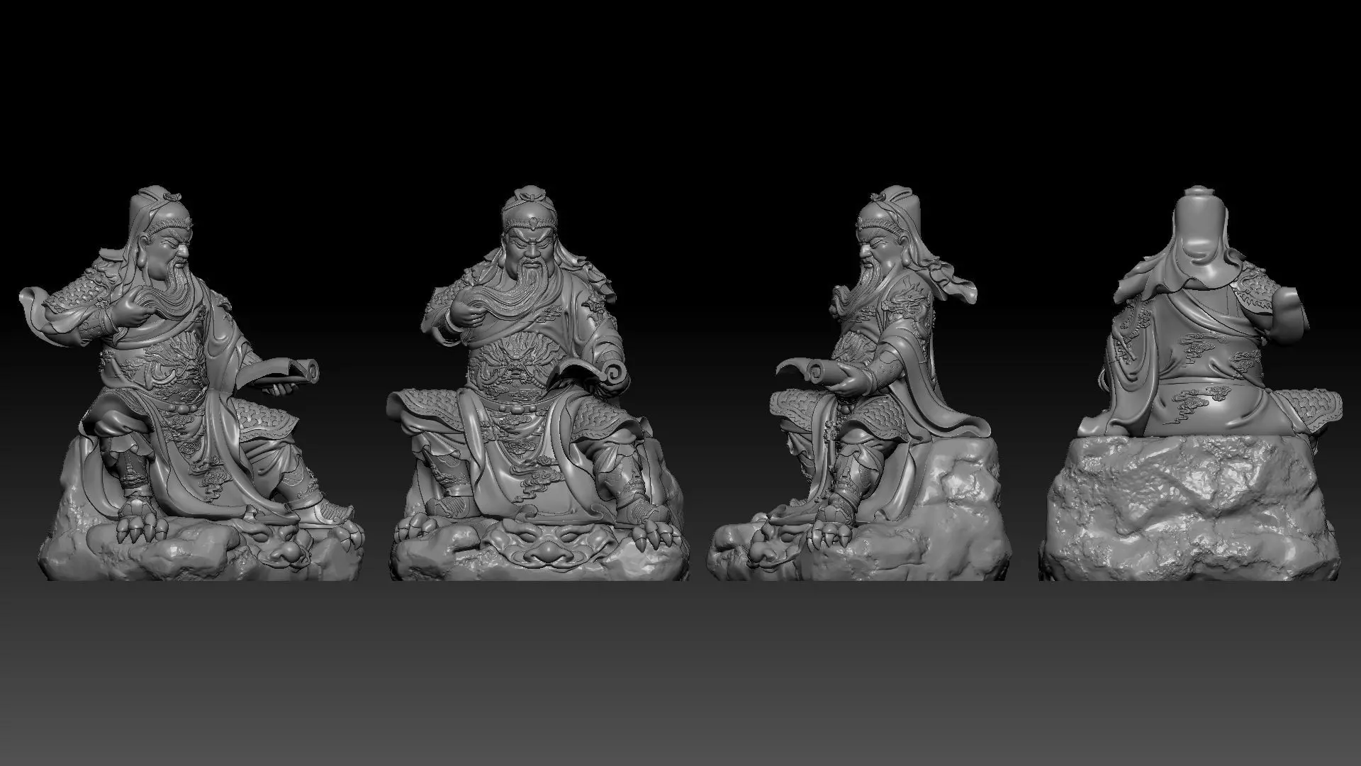 Guan Yu 3D print model_10