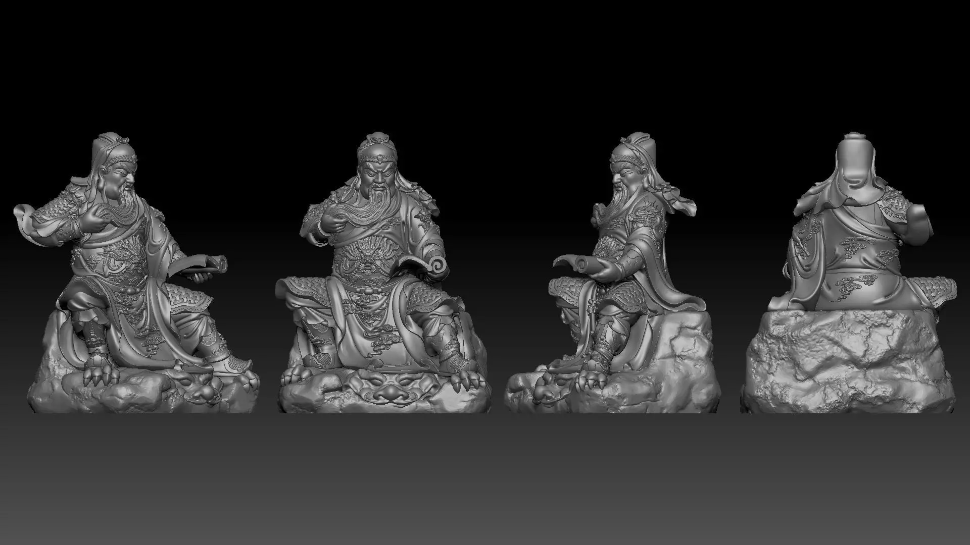 Guan Yu 3D print model_4