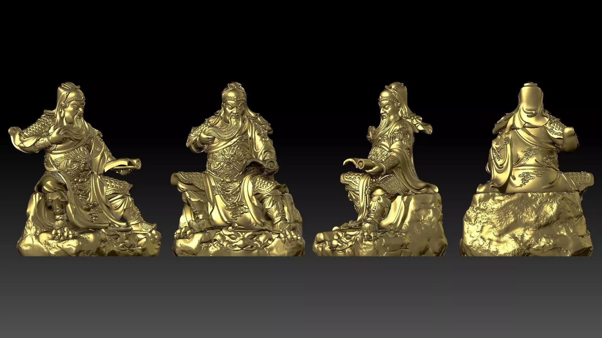 Guan Yu 3D print model_7