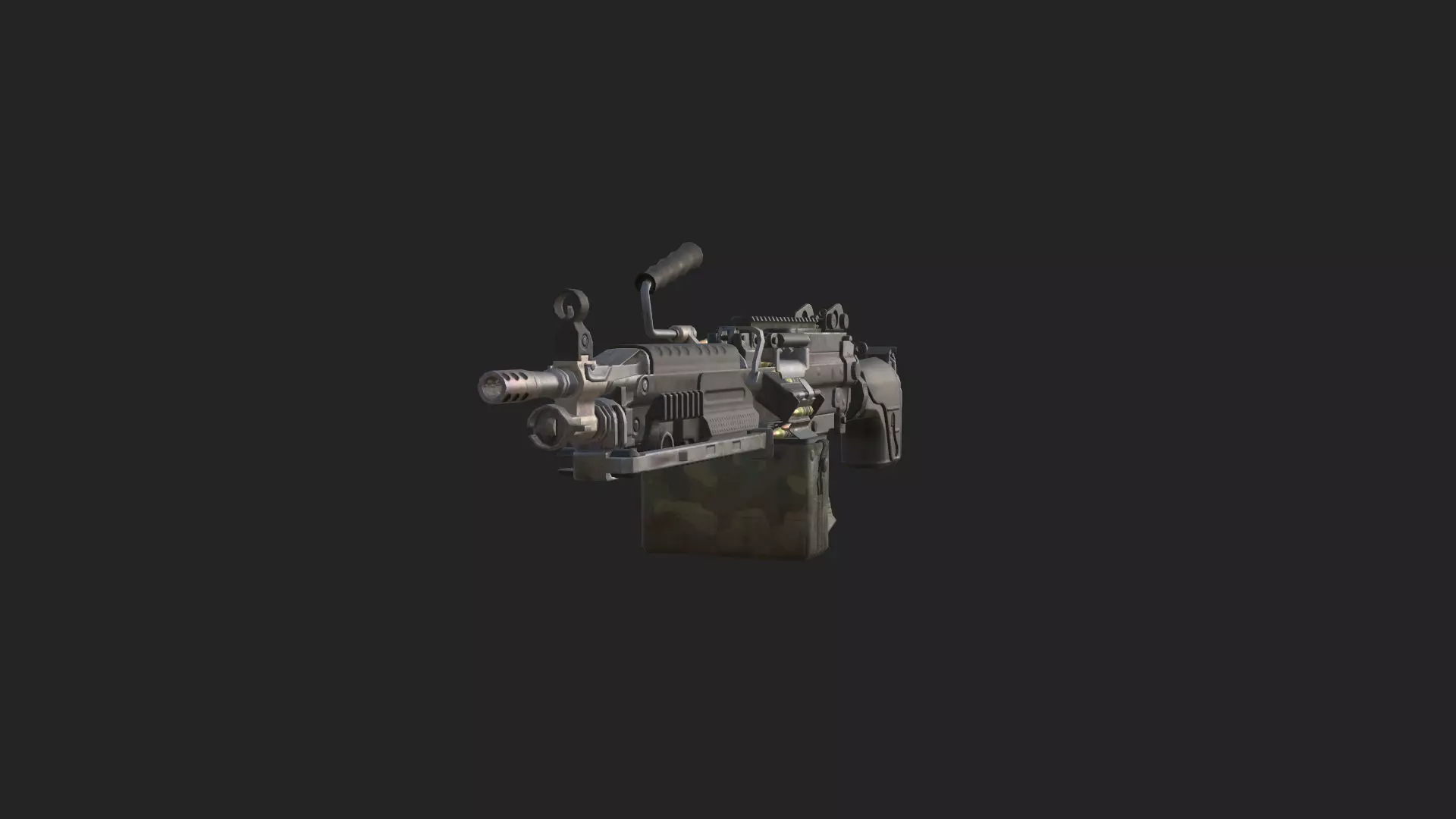 Pistol 3D Model 020 Low-poly 3D model_9