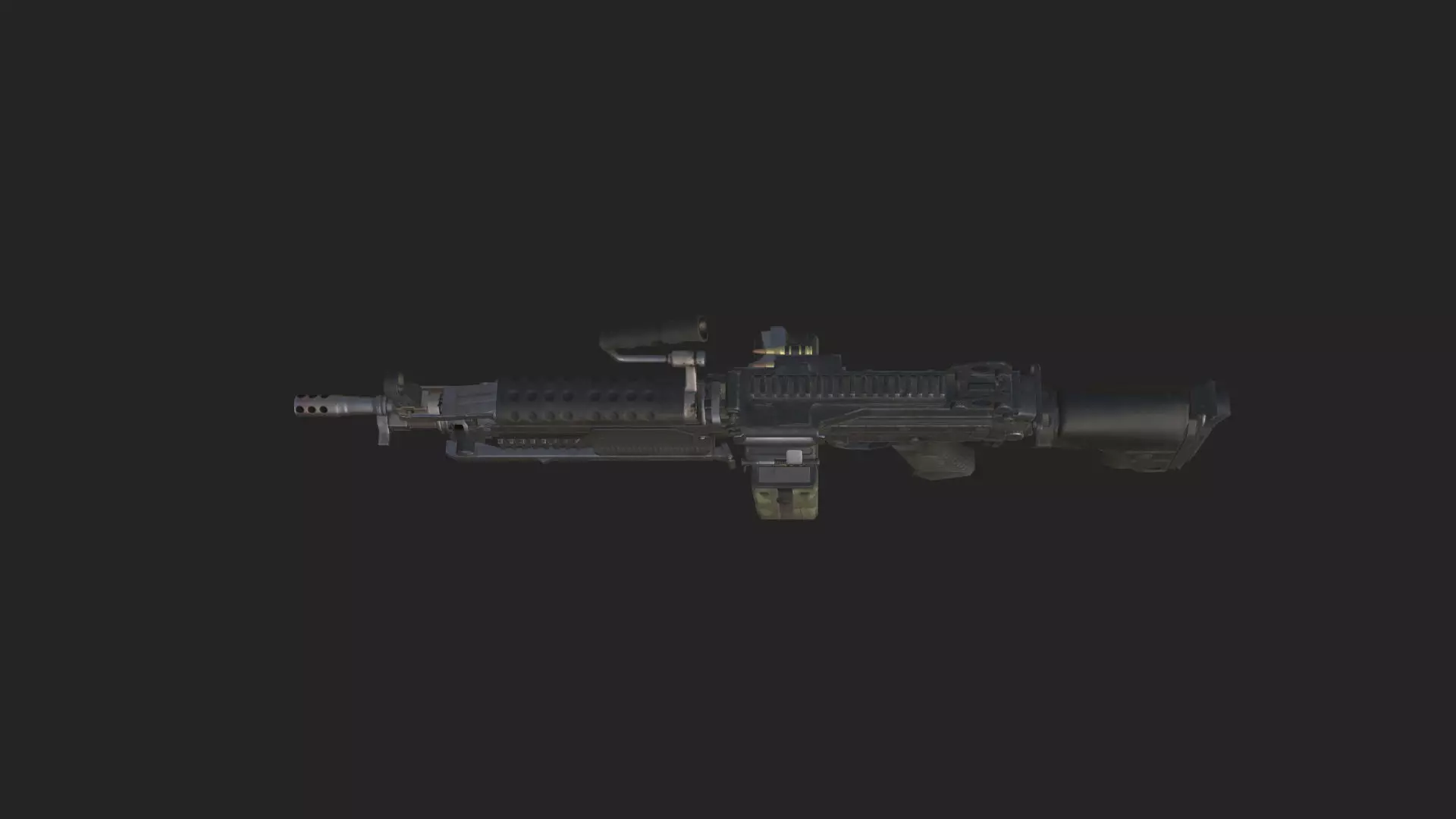 Pistol 3D Model 020 Low-poly 3D model_11