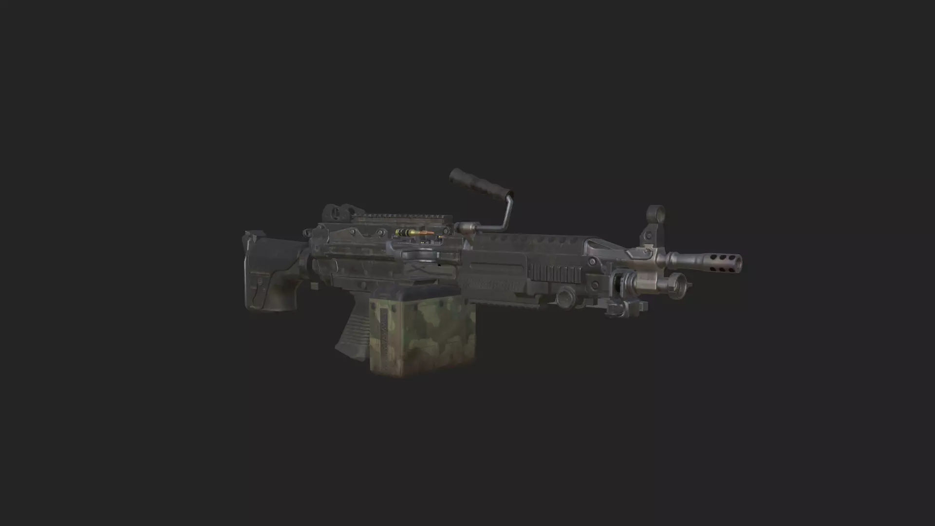 Pistol 3D Model 020 Low-poly 3D model_7