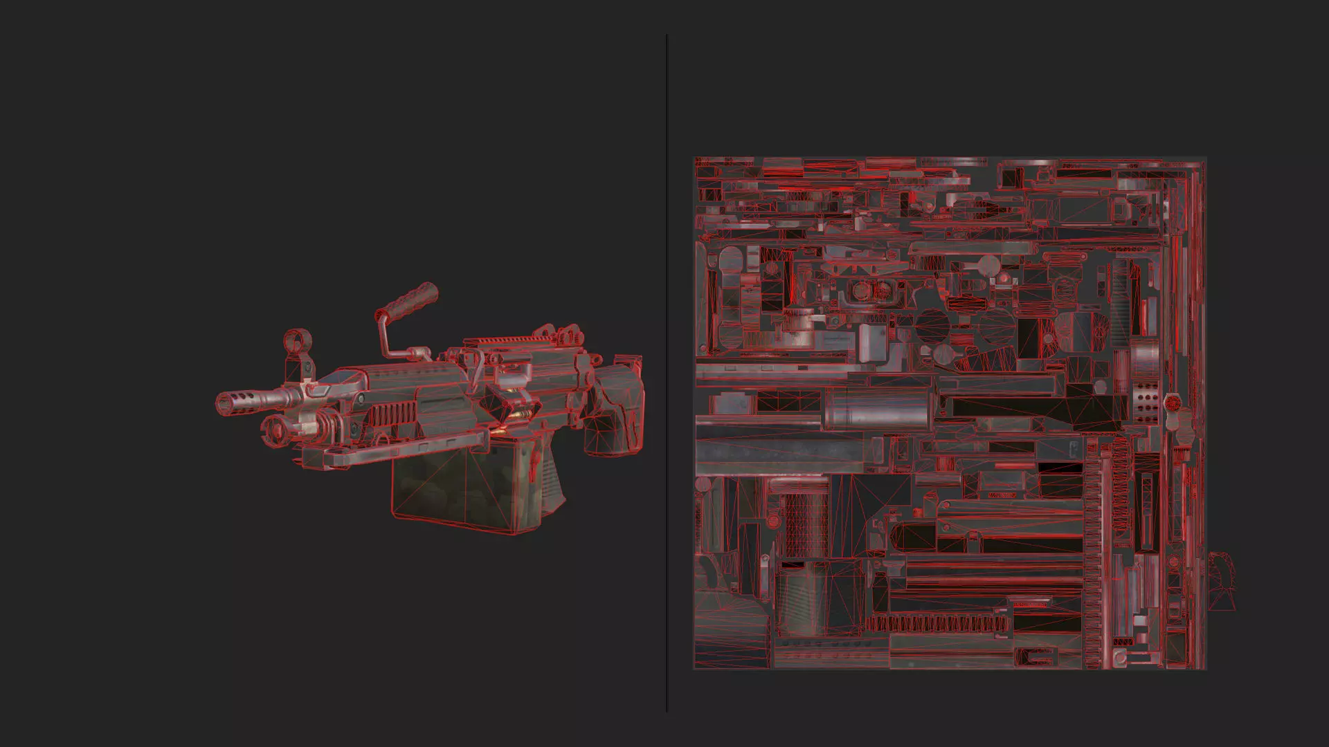 Pistol 3D Model 020 Low-poly 3D model_13