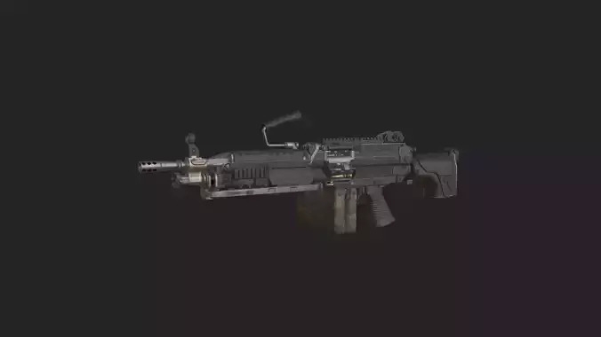 Pistol 3D Model 020 Low-poly 3D model