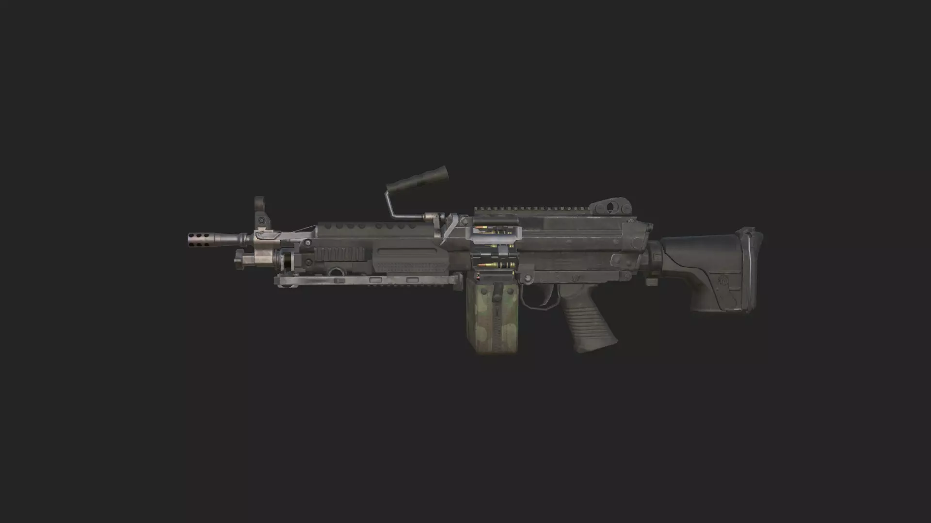 Pistol 3D Model 020 Low-poly 3D model_1