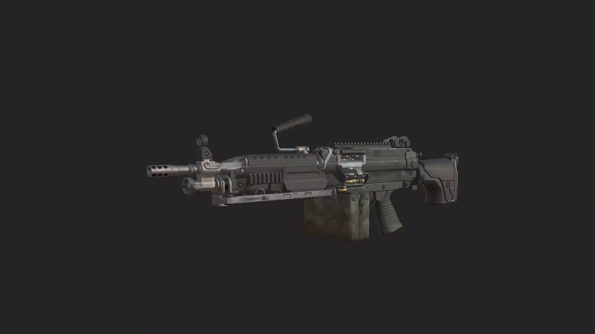 Pistol 3D Model 020 Low-poly 3D model_10