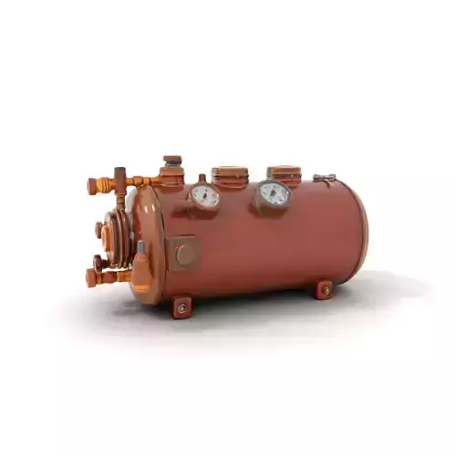 Steampunk Vintage Boiler Model Pack with Detailed Gauges