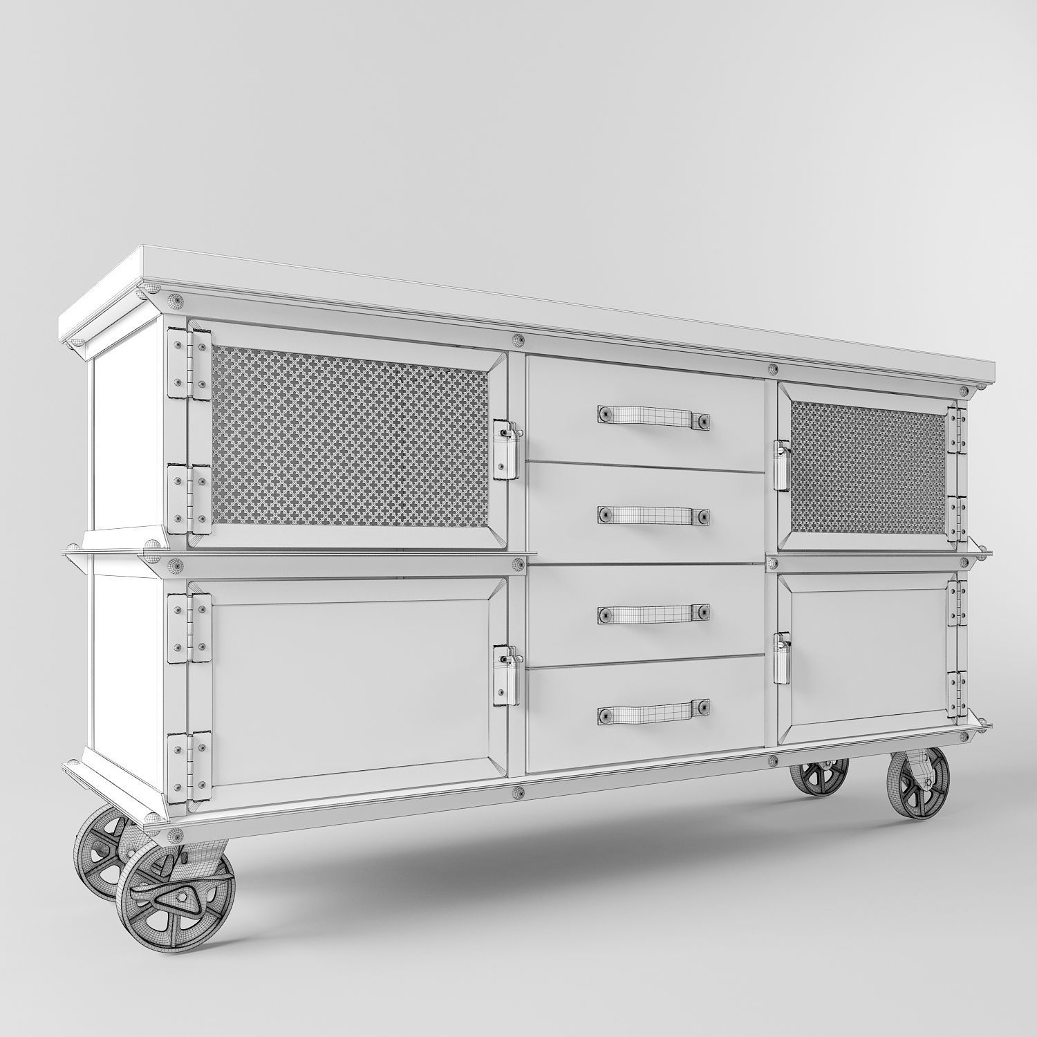 Large Ellis Console 3D model_4