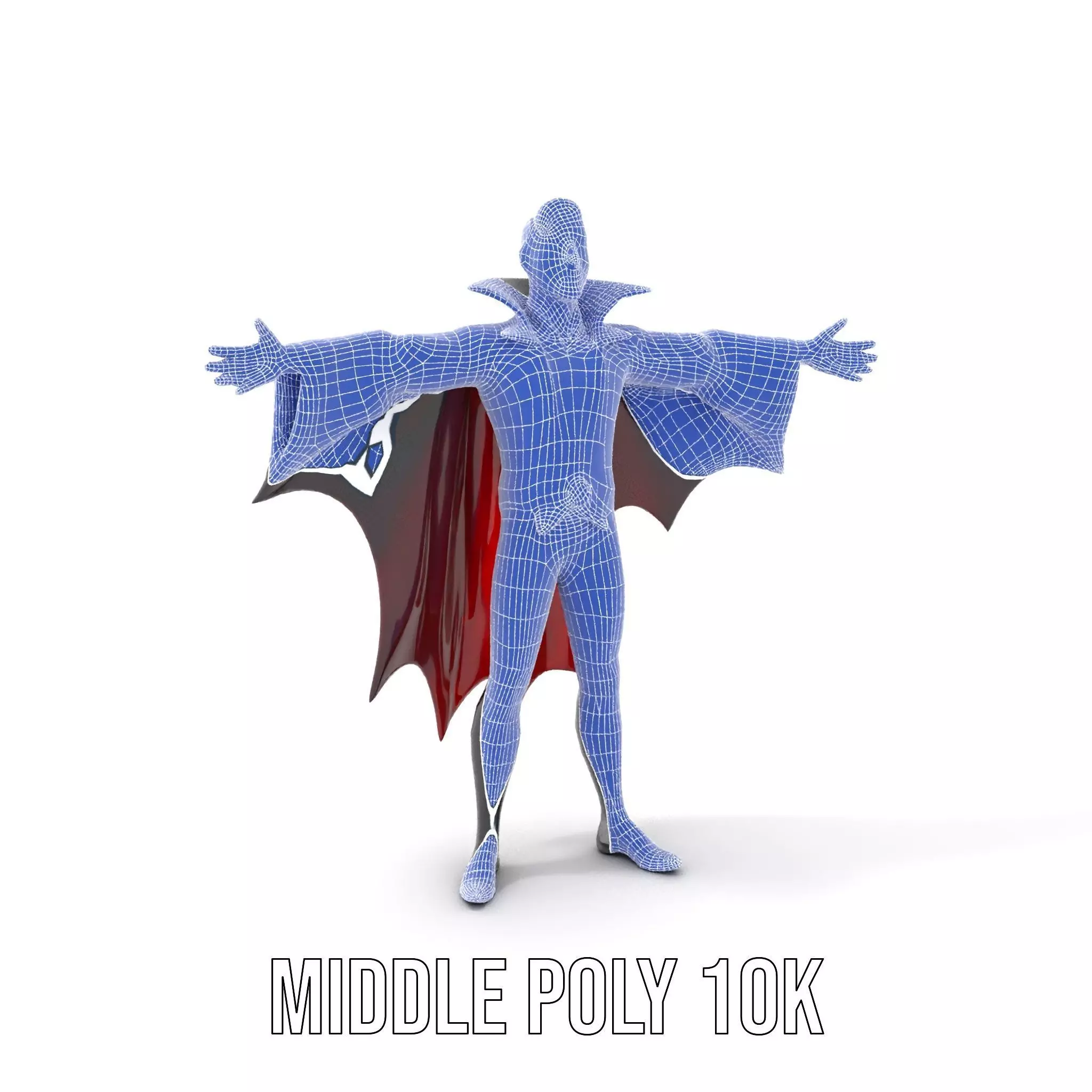 Vampire Character Model Pack with Iconic Cape Design Low-poly 3D model_18