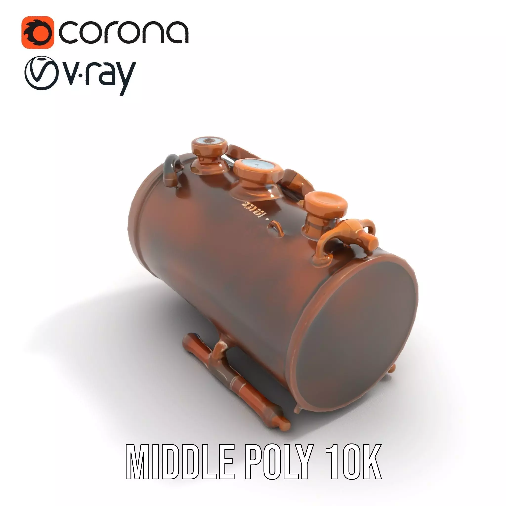 Steampunk Engine Gauge model pack Low-poly 3D model_11