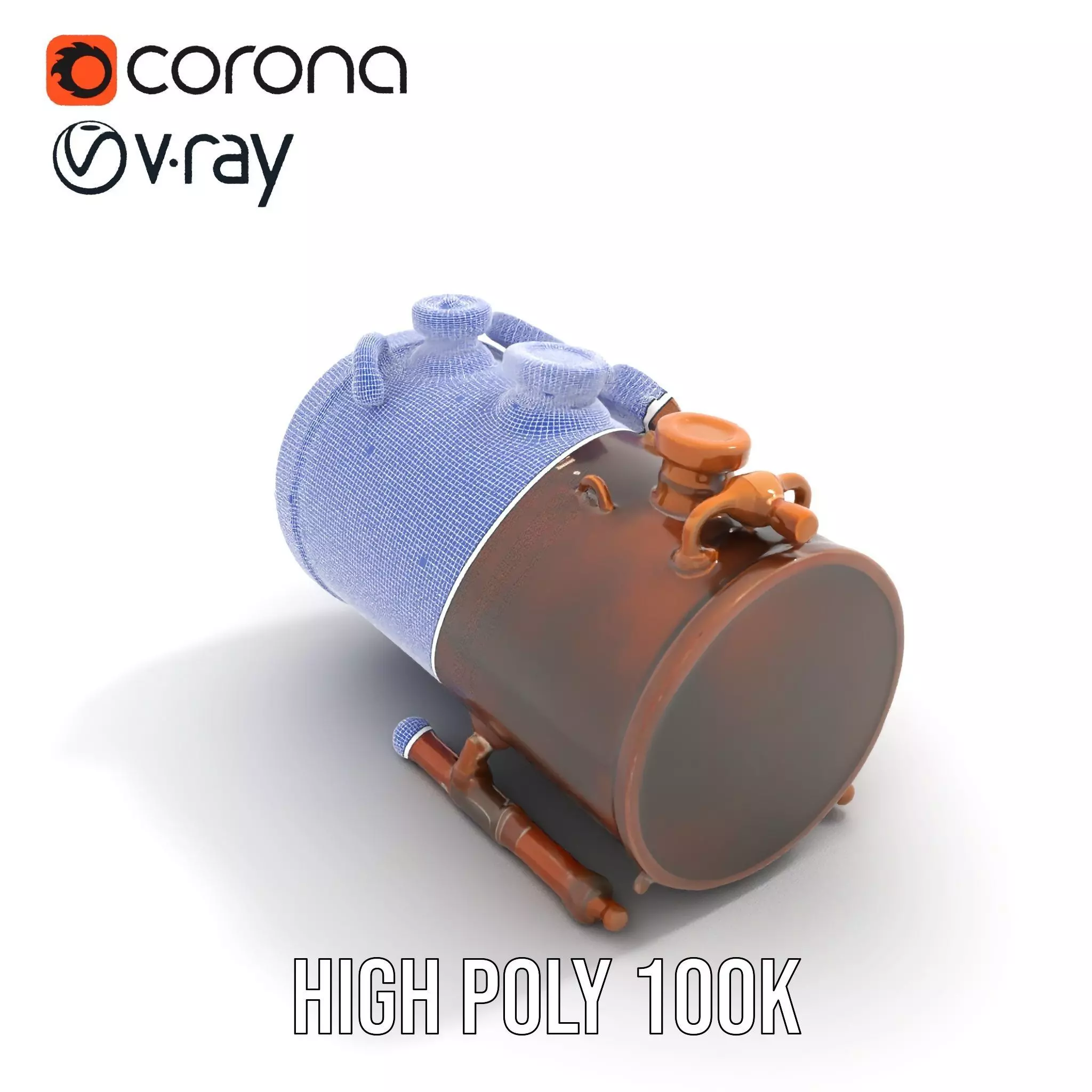 Steampunk Engine Gauge model pack Low-poly 3D model_31