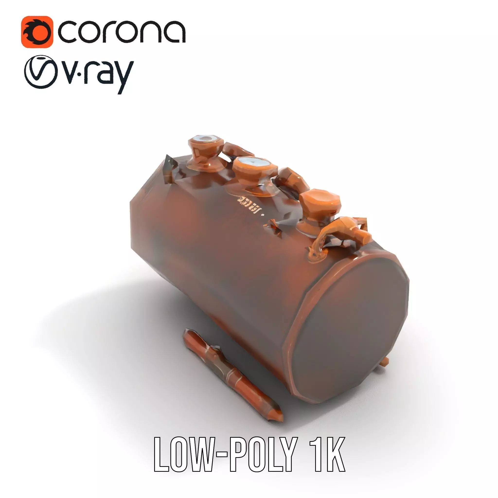 Steampunk Engine Gauge model pack Low-poly 3D model_7