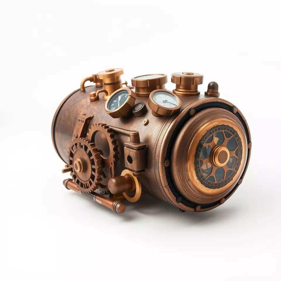 Steampunk Engine Gauge model pack Low-poly 3D model_2
