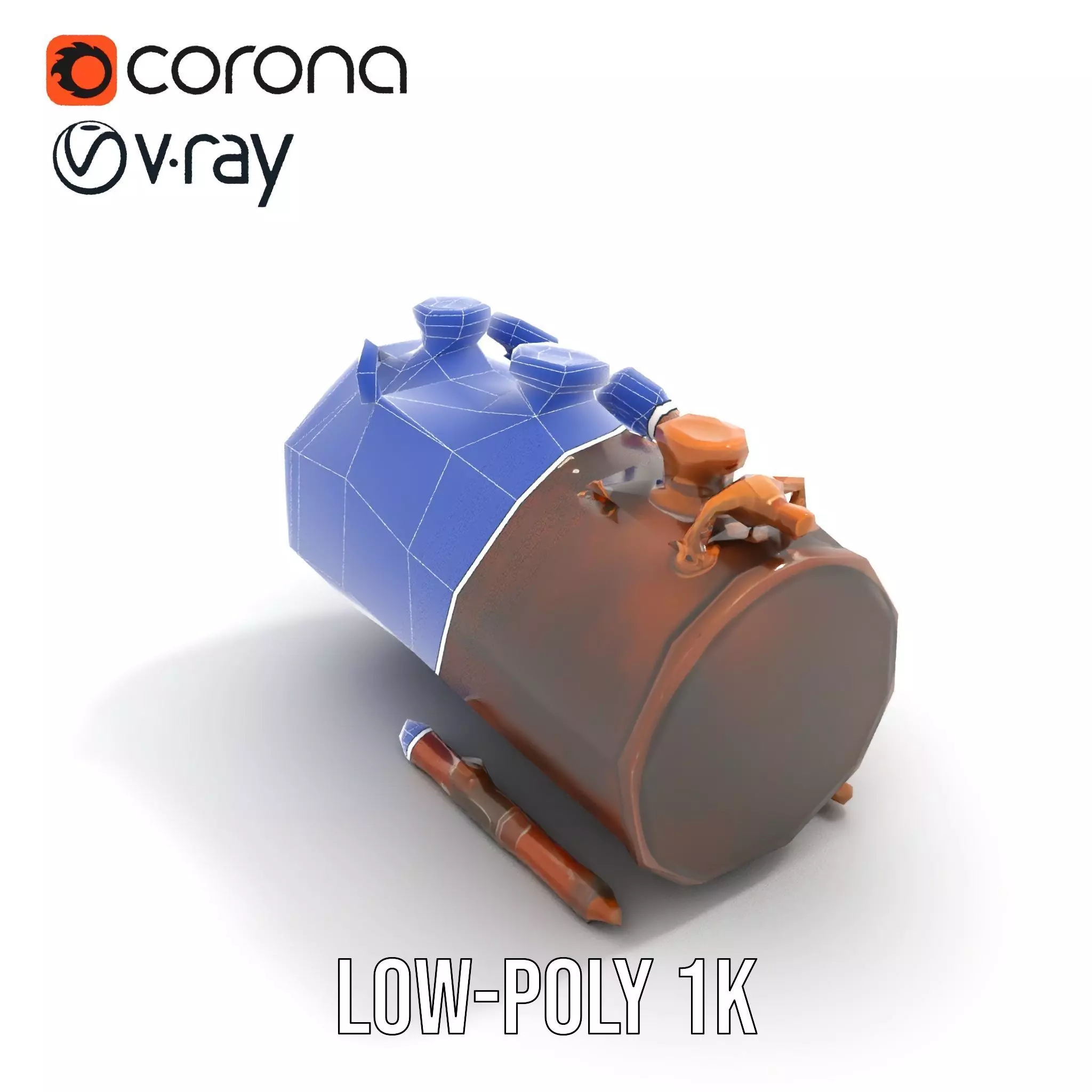 Steampunk Engine Gauge model pack Low-poly 3D model_22