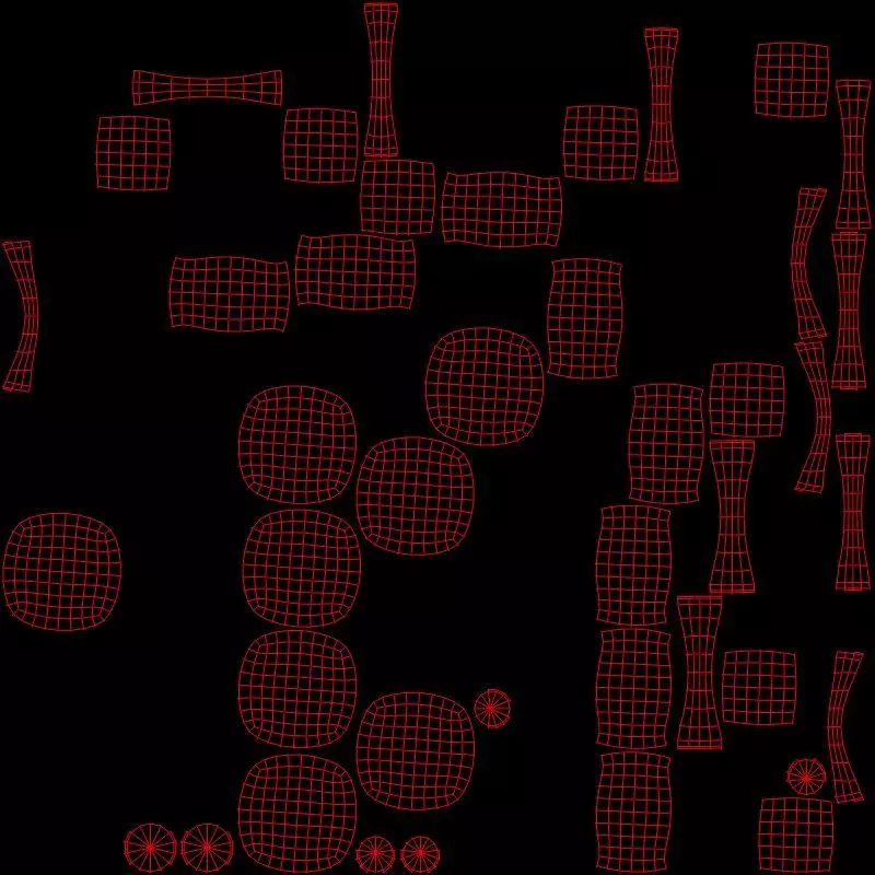 Dimethyl Sulfoxide Molecule Low-poly 3D model_9