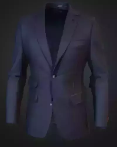 Elegant Attire Blazer Low-poly 3D model