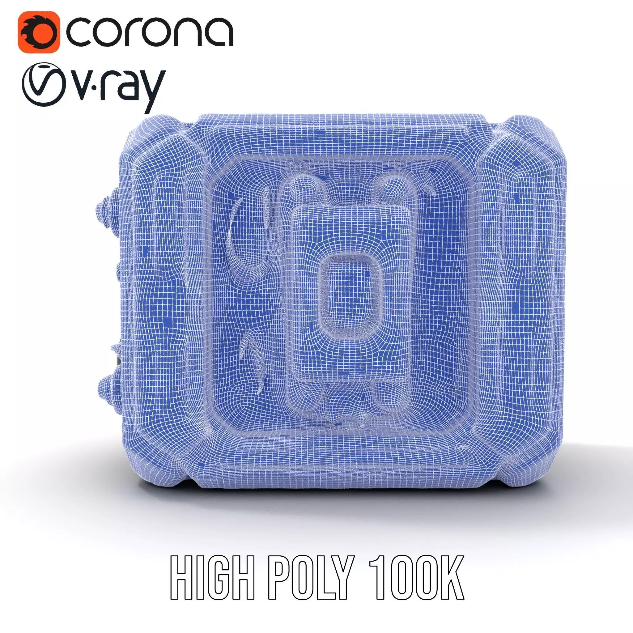 Futuristic Energy Generator Model Pack Low-poly 3D model_34