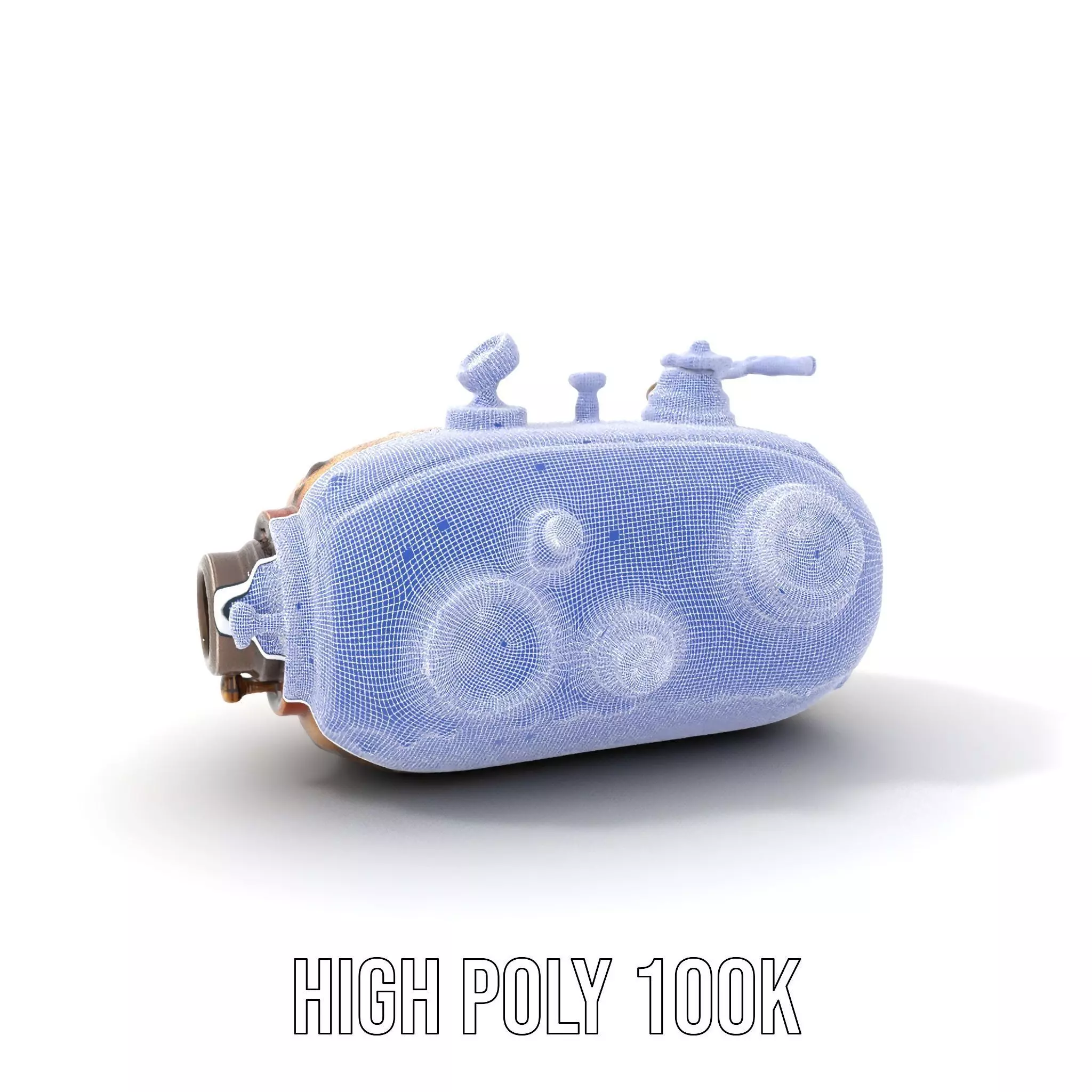 Steampunk Machinery Model Pack with Detailed Components Low-poly 3D model_4