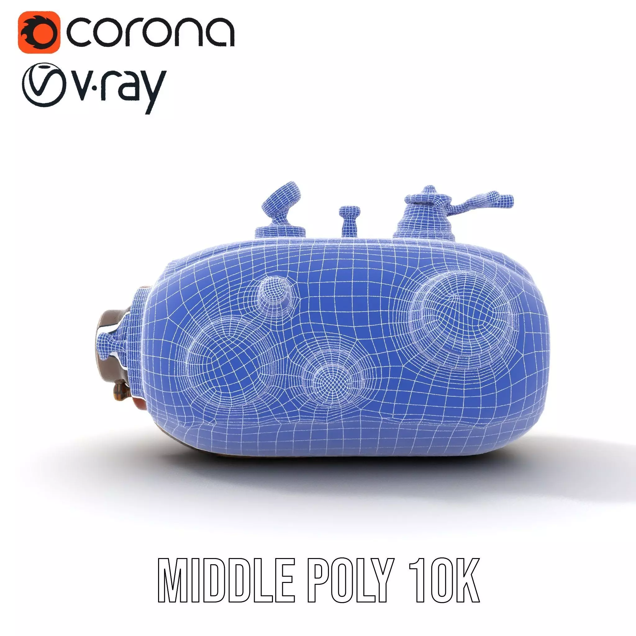 Steampunk Machinery Model Pack with Detailed Components Low-poly 3D model_27