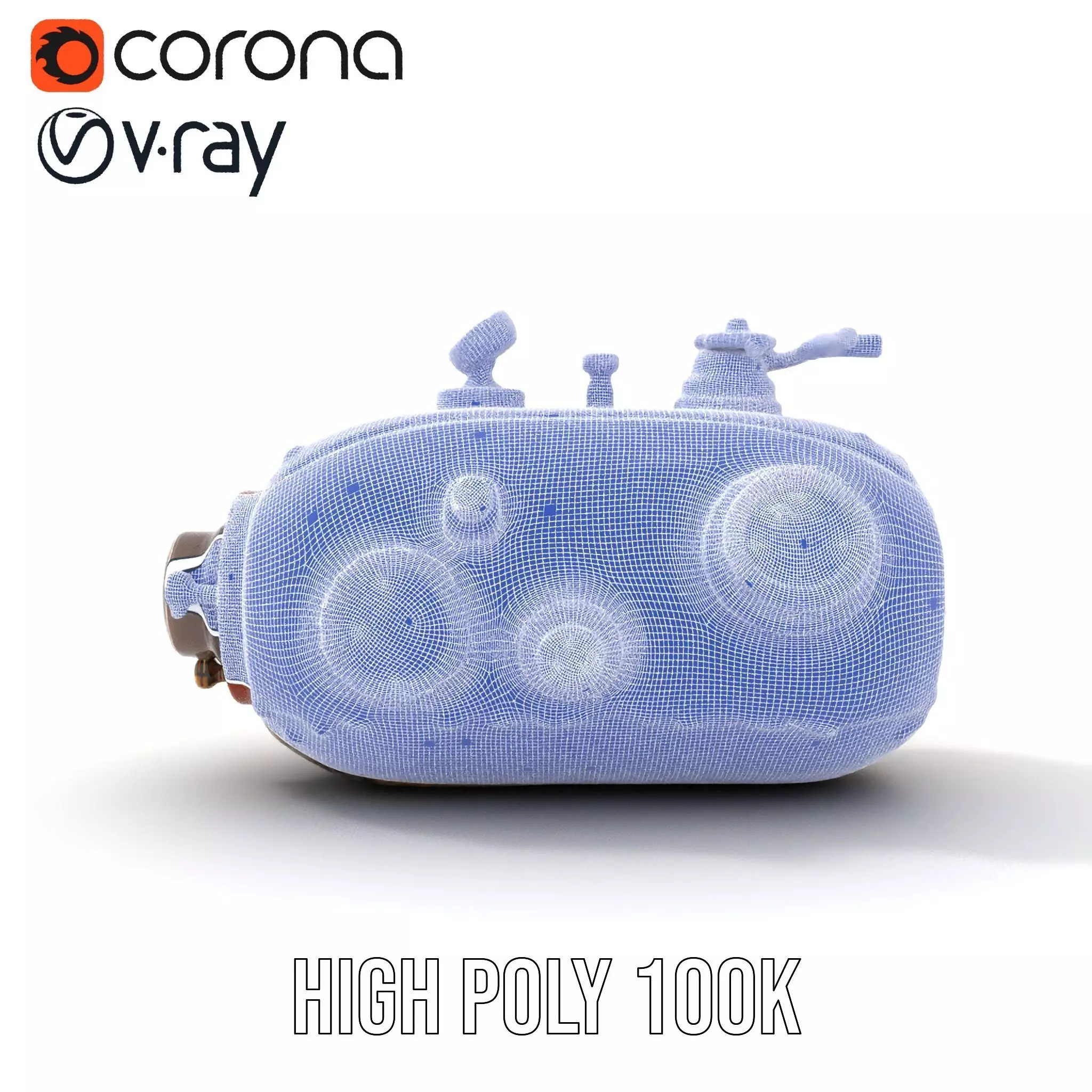 Steampunk Machinery Model Pack with Detailed Components Low-poly 3D model_26