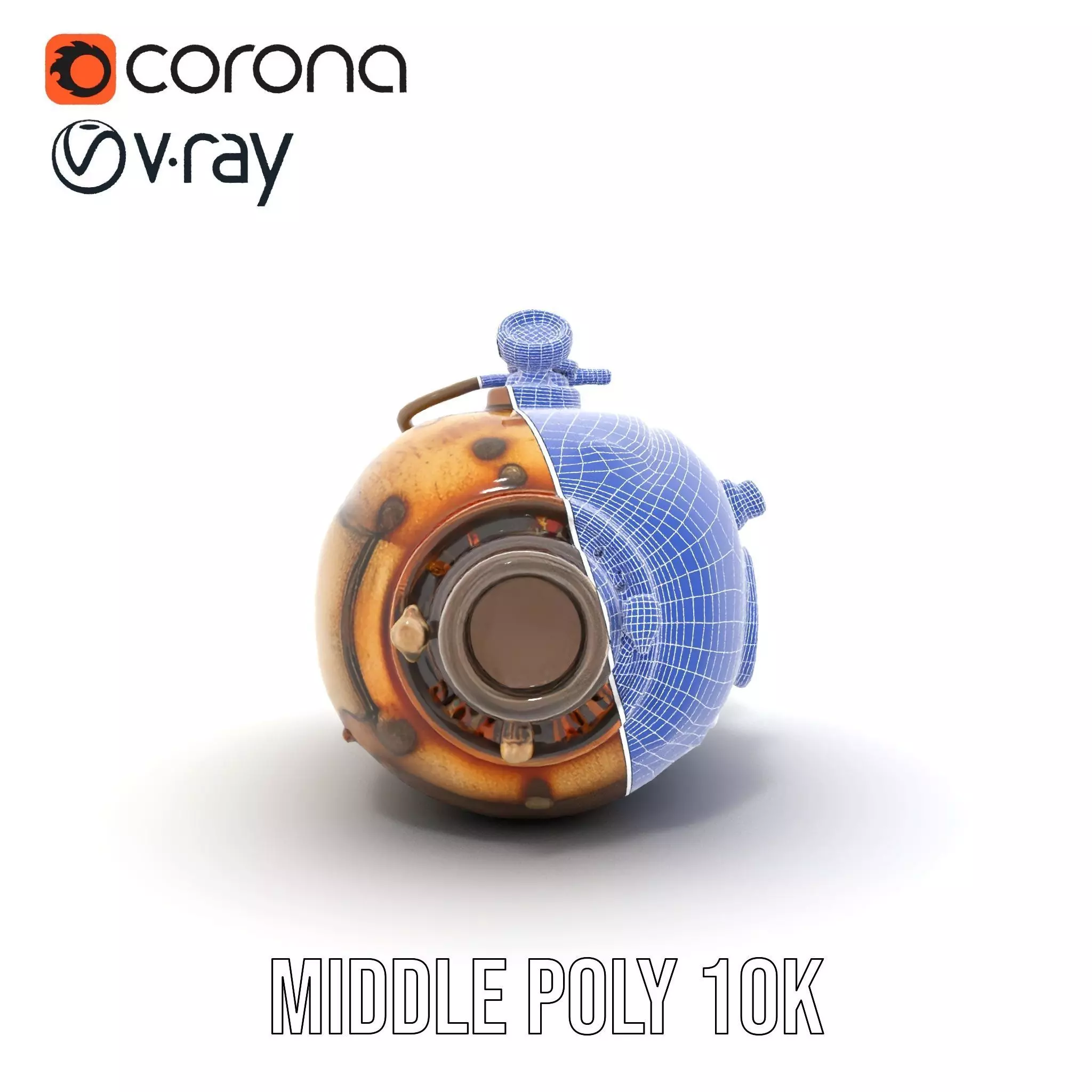 Steampunk Machinery Model Pack with Detailed Components Low-poly 3D model_29