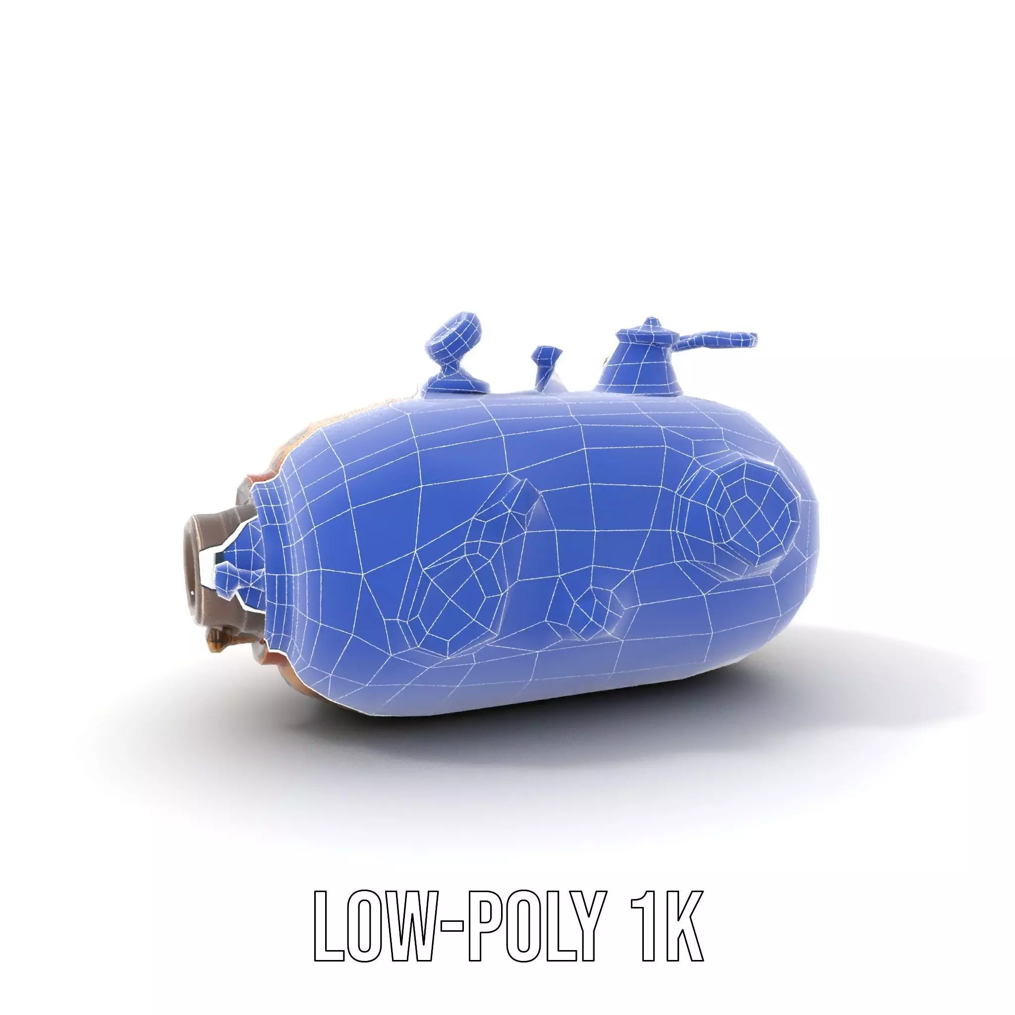 Steampunk Machinery Model Pack with Detailed Components Low-poly 3D model_22