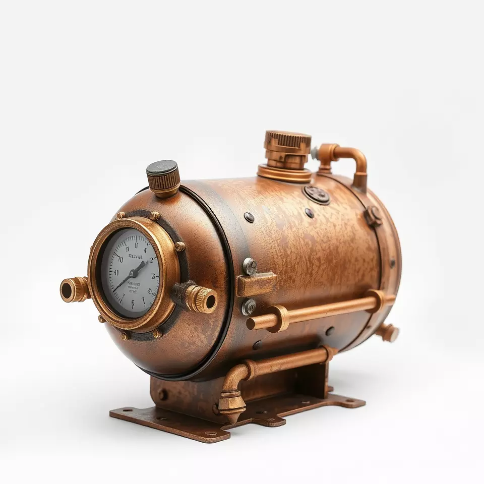 Steampunk Boiler Gauge model pack Low-poly 3D model_2