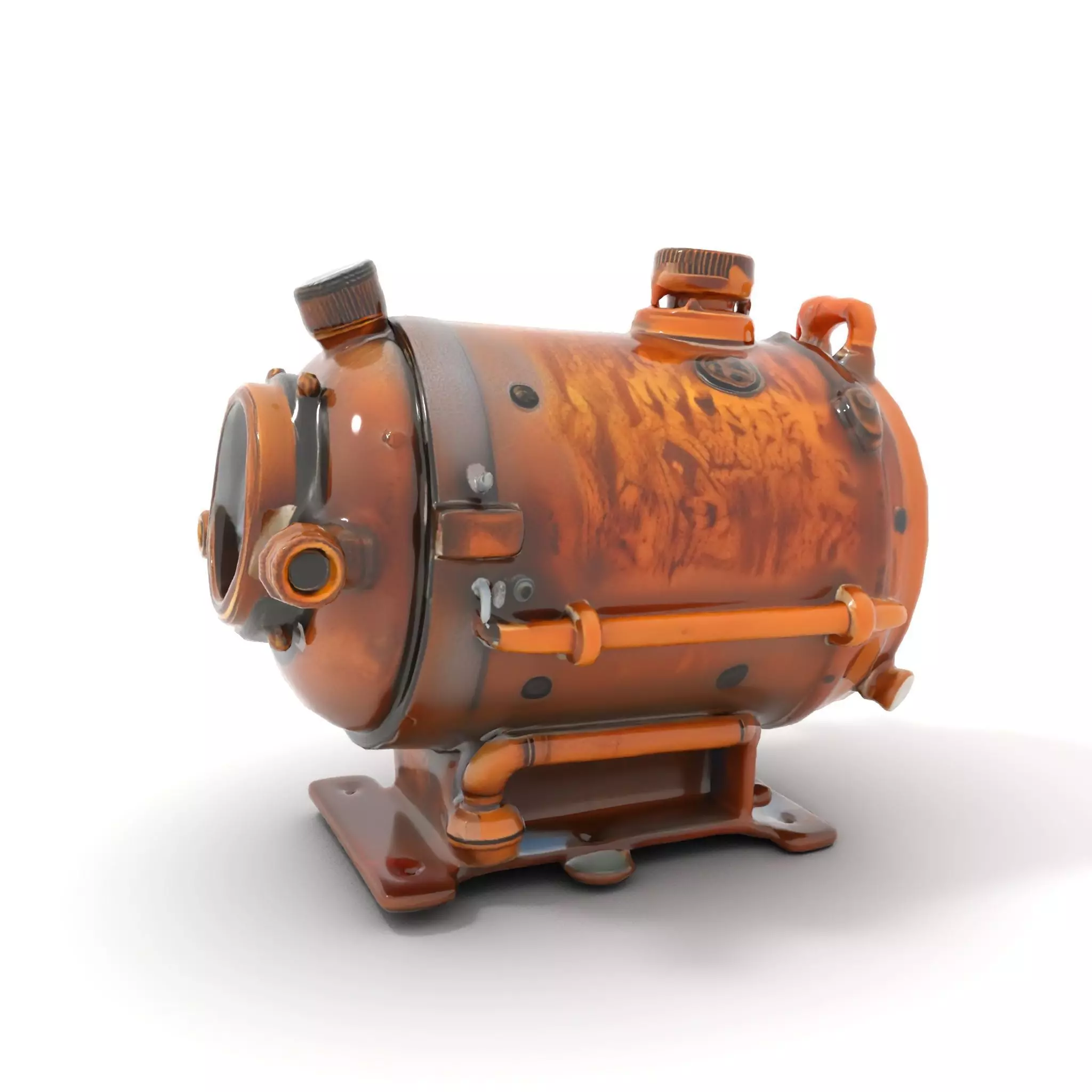 Steampunk Boiler Gauge model pack Low-poly 3D model_6