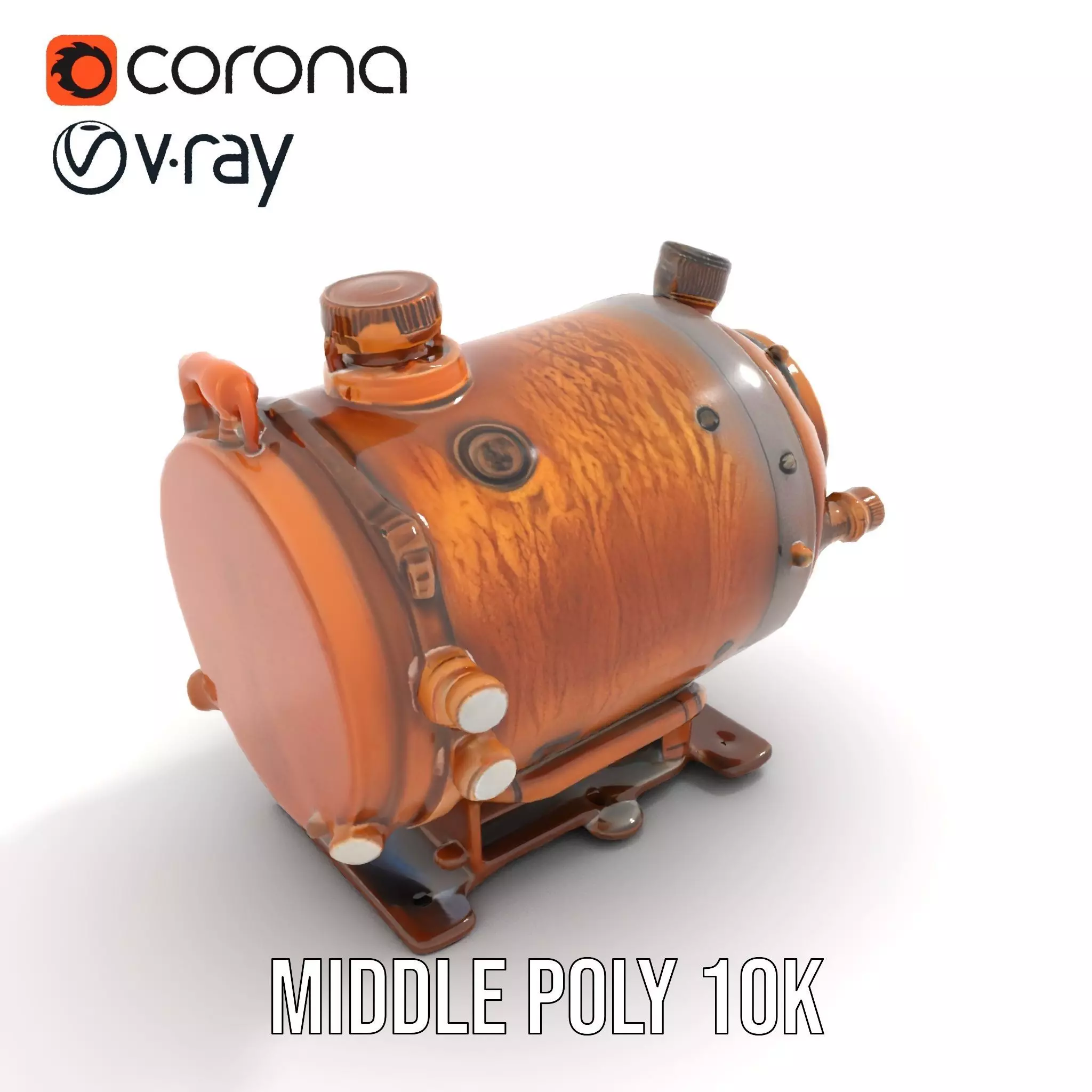 Steampunk Boiler Gauge model pack Low-poly 3D model_18