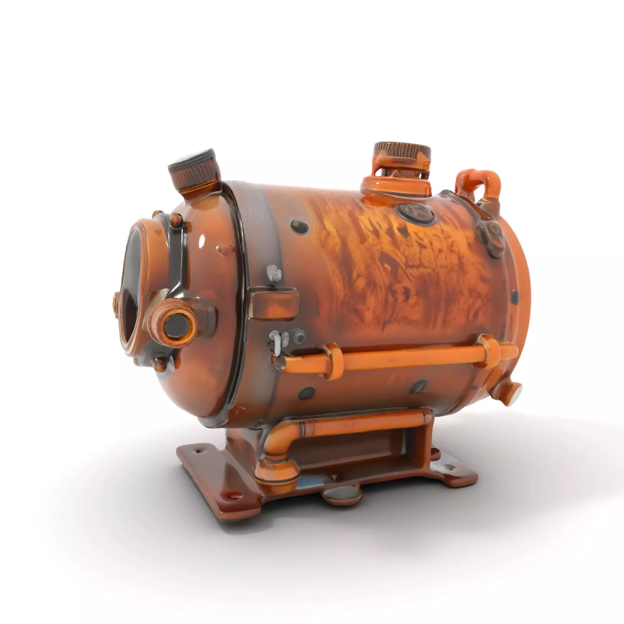 Steampunk Boiler Gauge model pack Low-poly 3D model_0