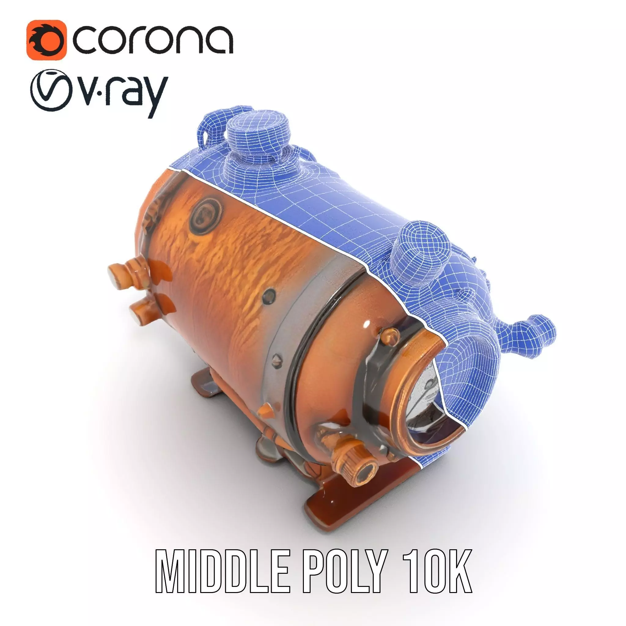 Steampunk Boiler Gauge model pack Low-poly 3D model_13