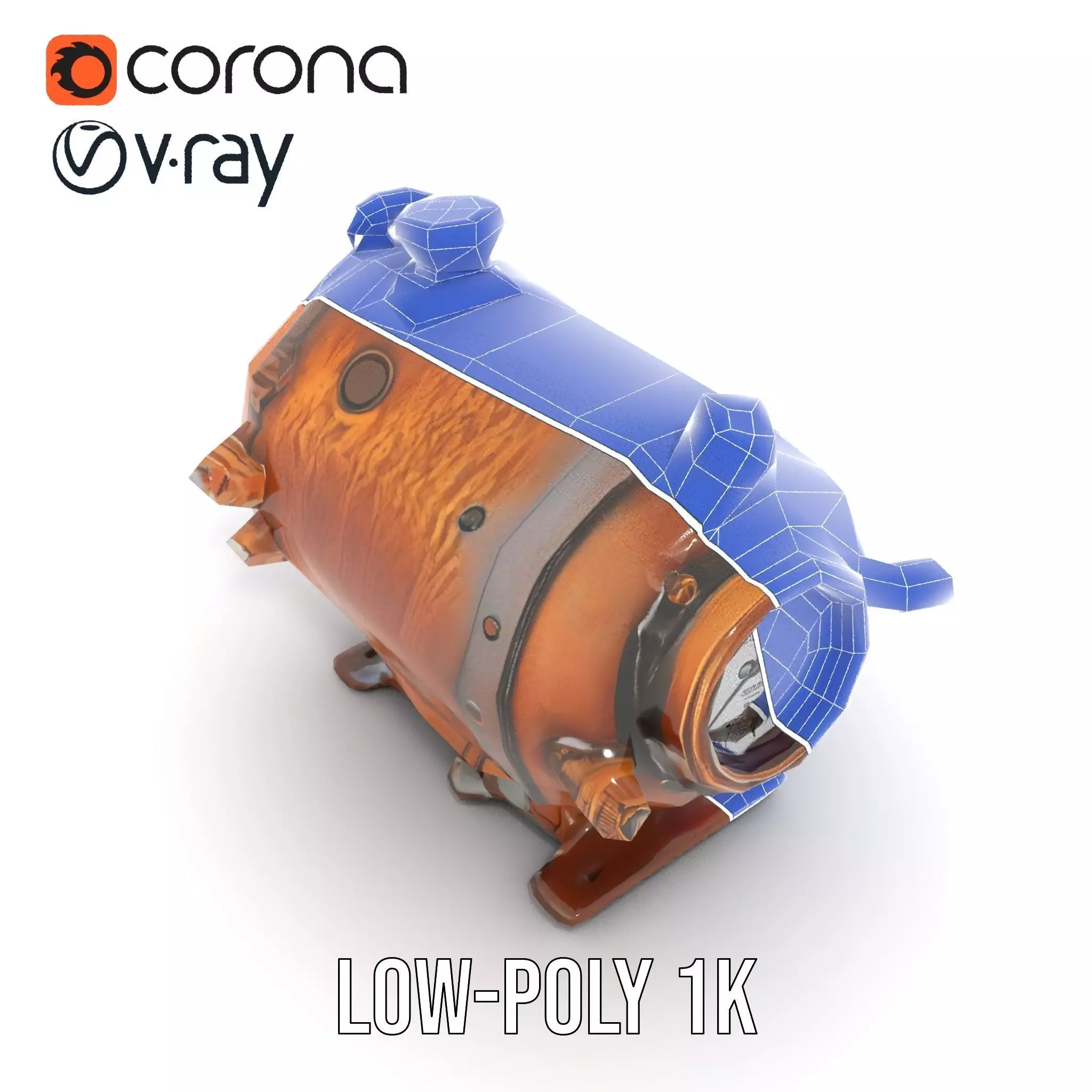 Steampunk Boiler Gauge model pack Low-poly 3D model_24