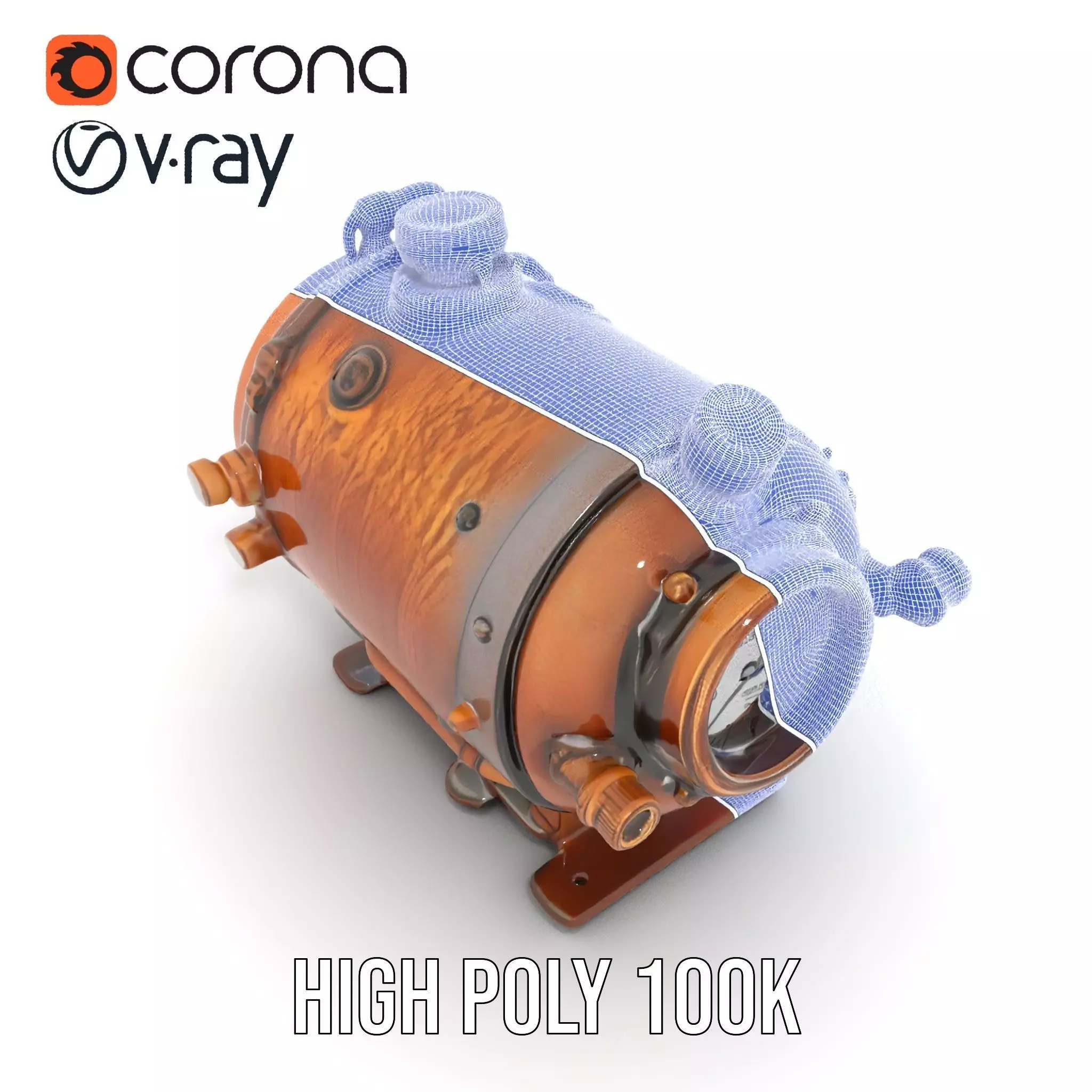 Steampunk Boiler Gauge model pack Low-poly 3D model_33