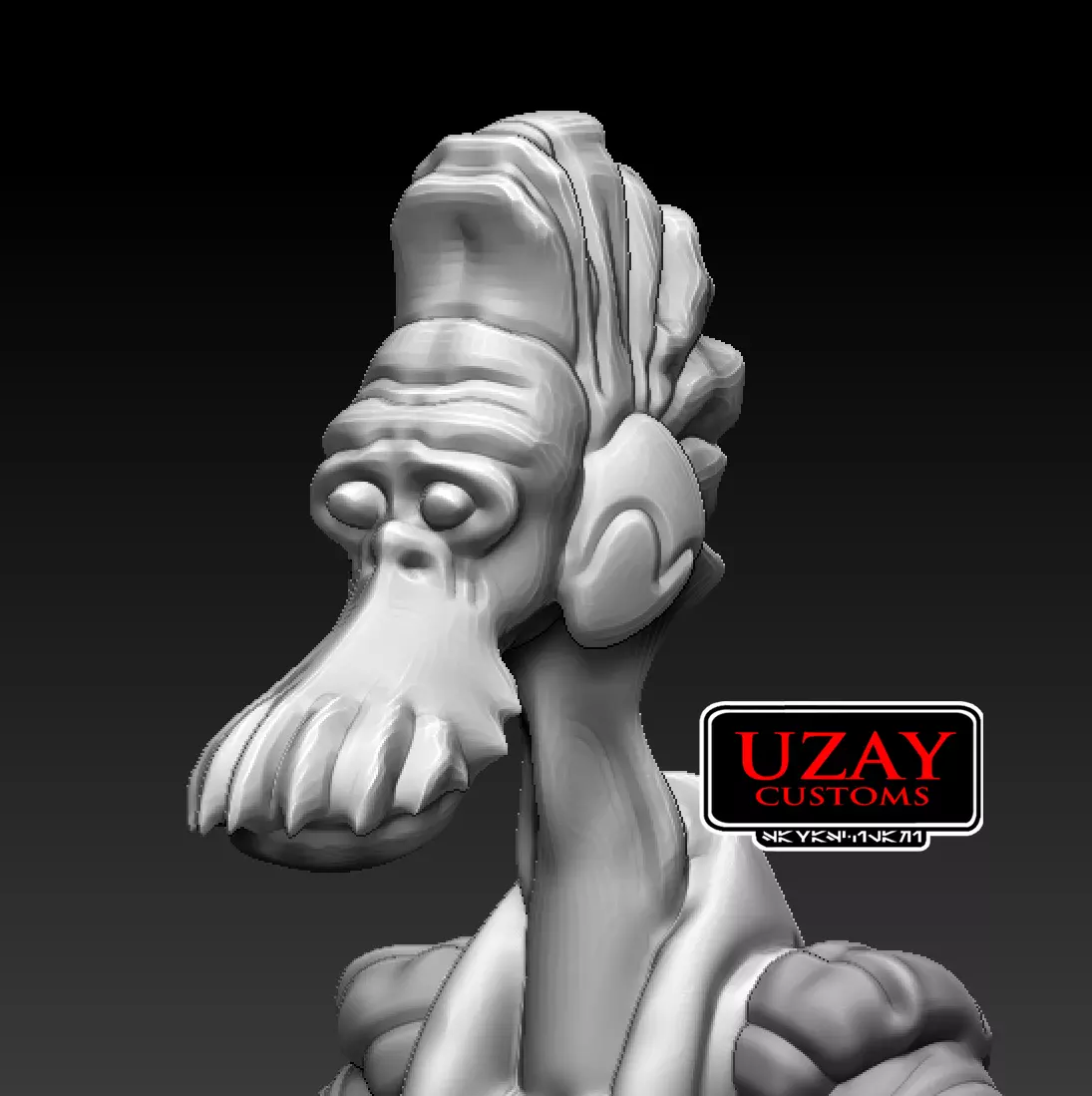 star wars articulated Podracer ark bumpy roose   3D print model_2