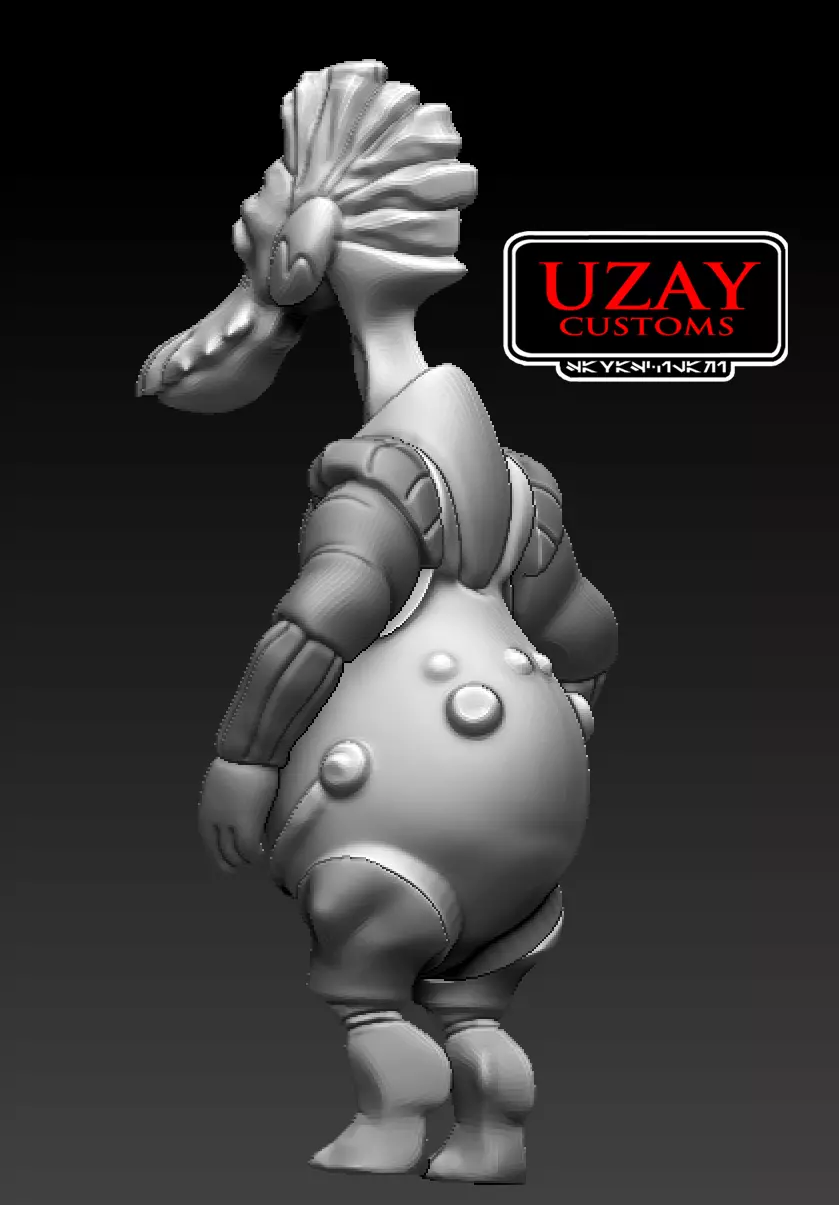 star wars articulated Podracer ark bumpy roose   3D print model_1