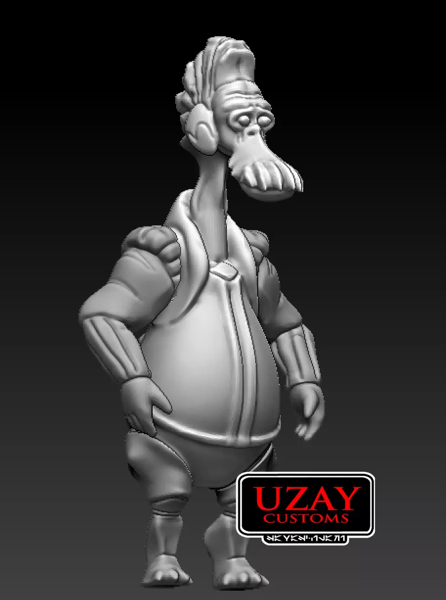 star wars articulated Podracer ark bumpy roose   3D print model_0