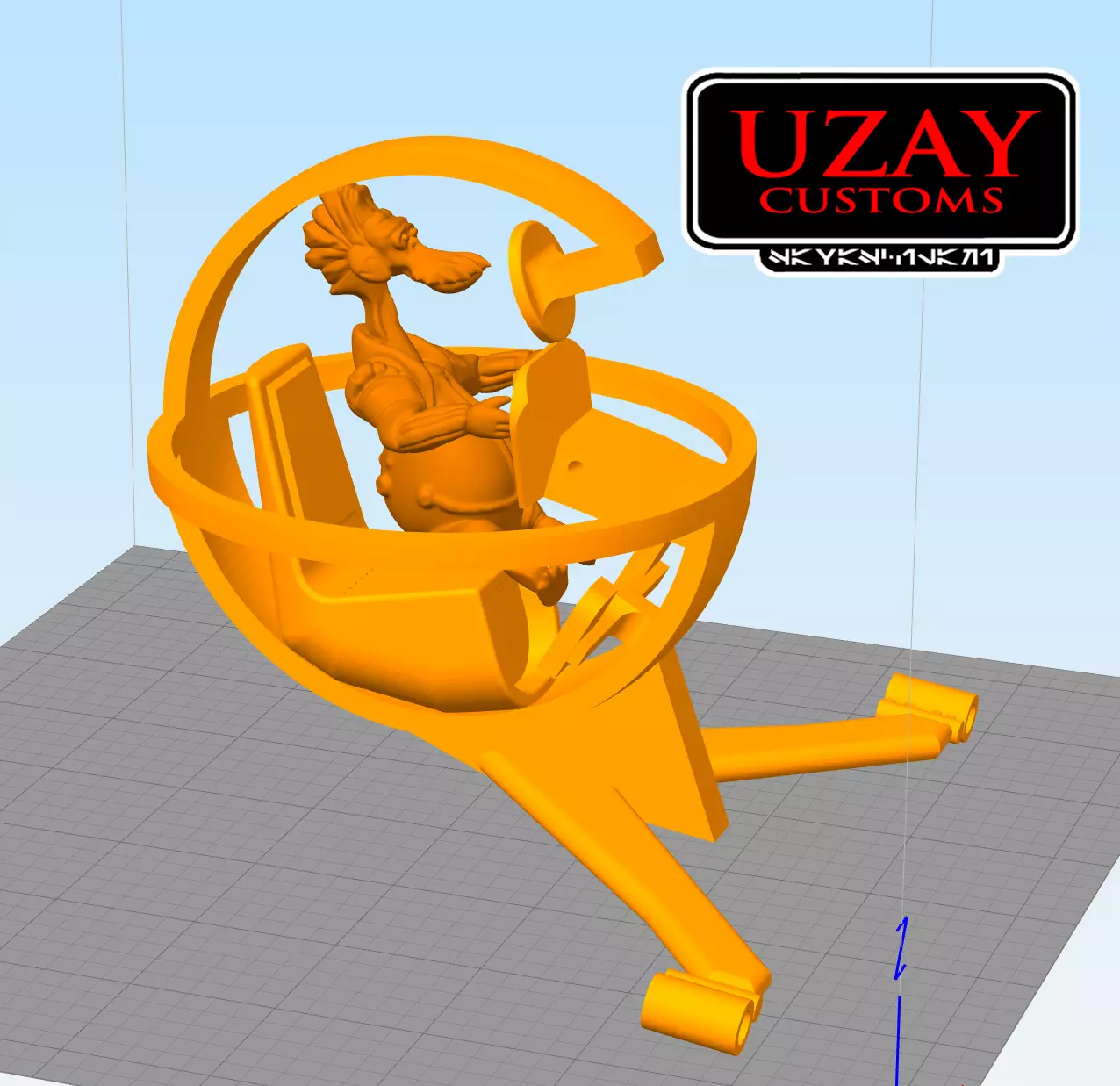 star wars articulated Podracer ark bumpy roose   3D print model_3