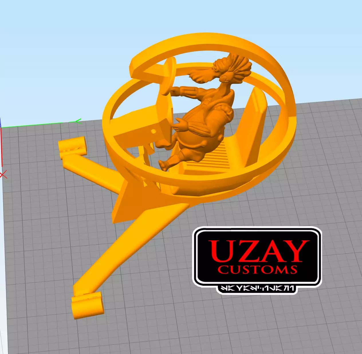 star wars articulated Podracer ark bumpy roose   3D print model_4