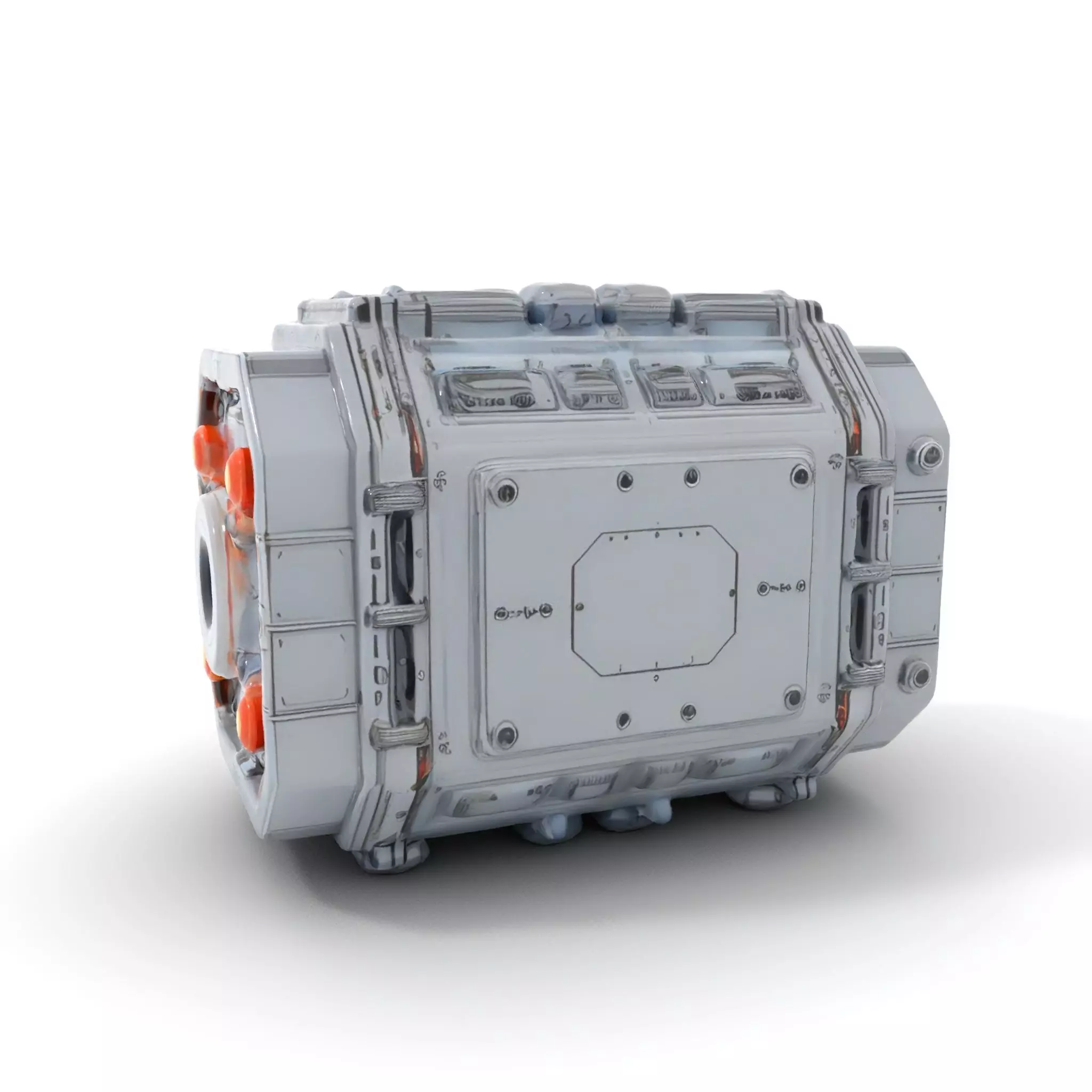 Futuristic Engine model pack with detailed textures Low-poly 3D model_0