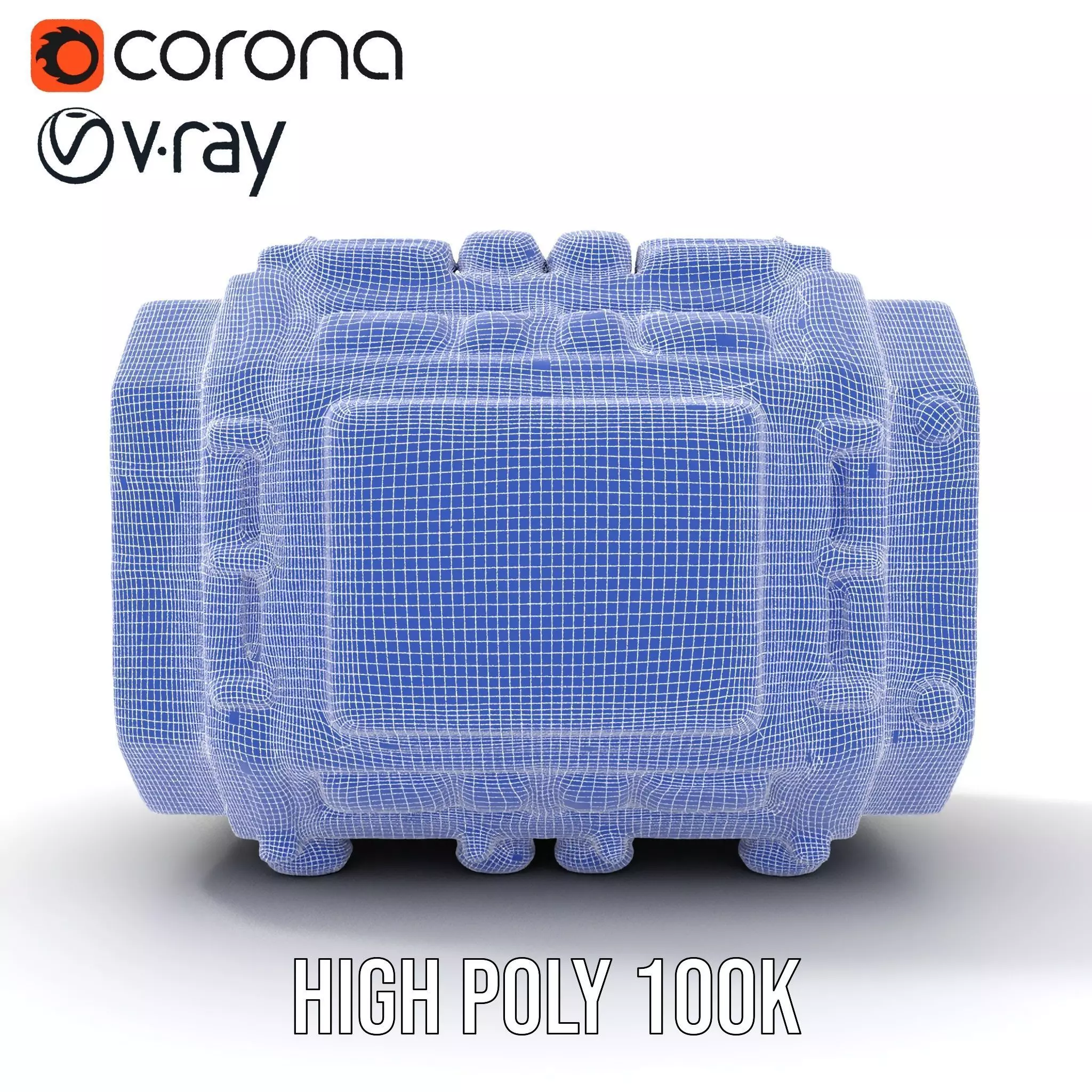 Futuristic Engine model pack with detailed textures Low-poly 3D model_33