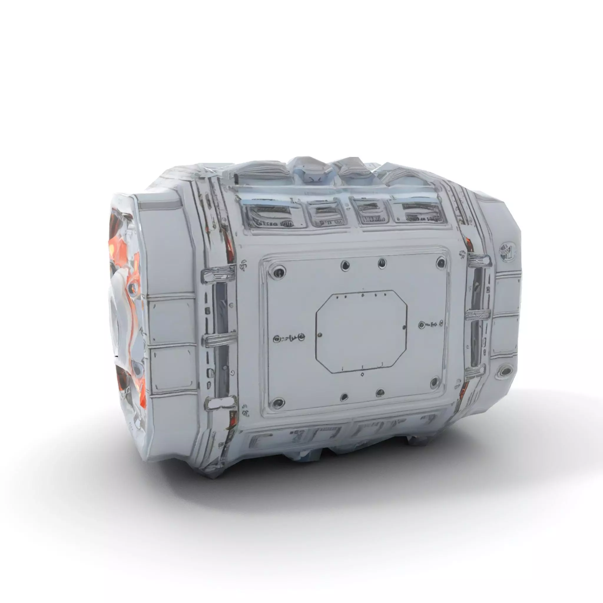 Futuristic Engine model pack with detailed textures Low-poly 3D model_7