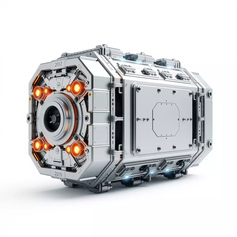 Futuristic Engine model pack with detailed textures Low-poly 3D model_2