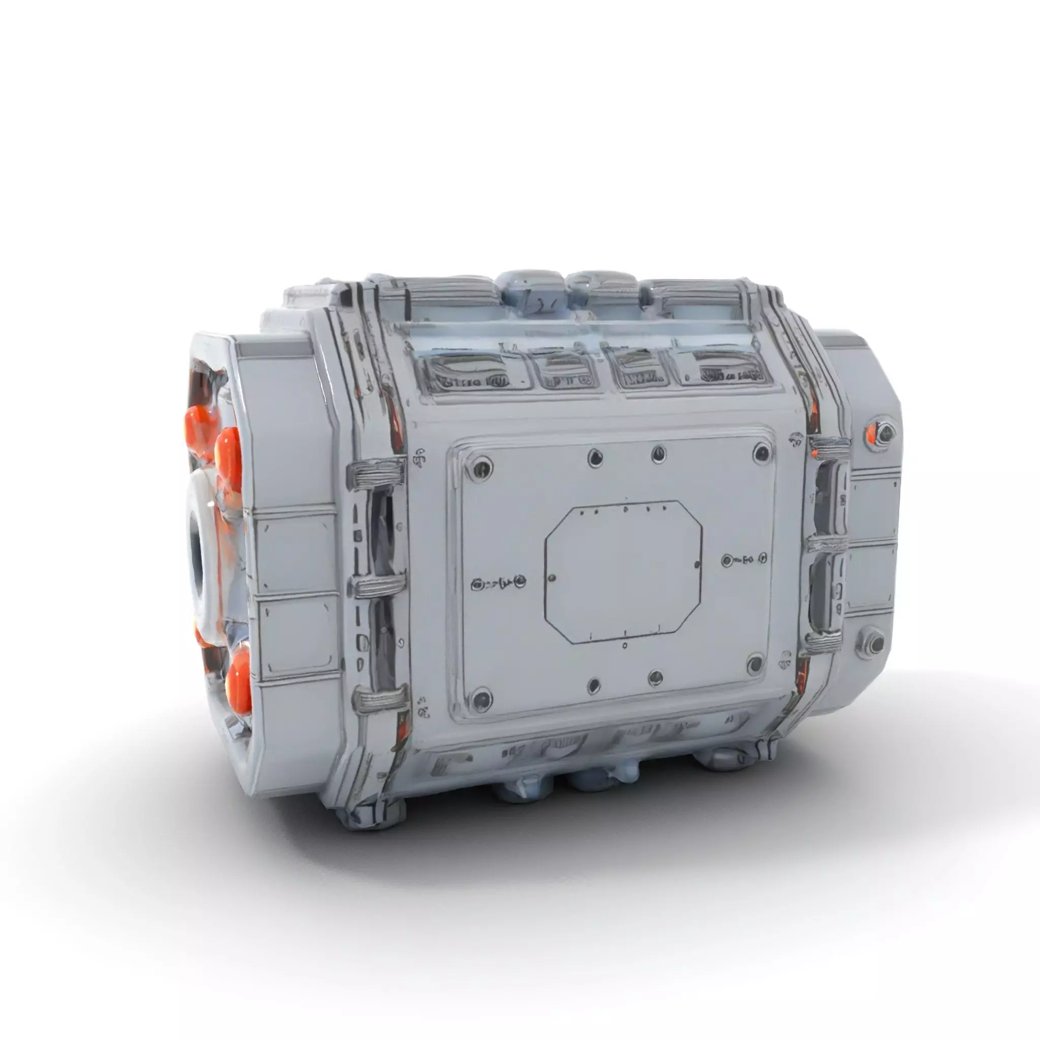 Futuristic Engine model pack with detailed textures Low-poly 3D model_6