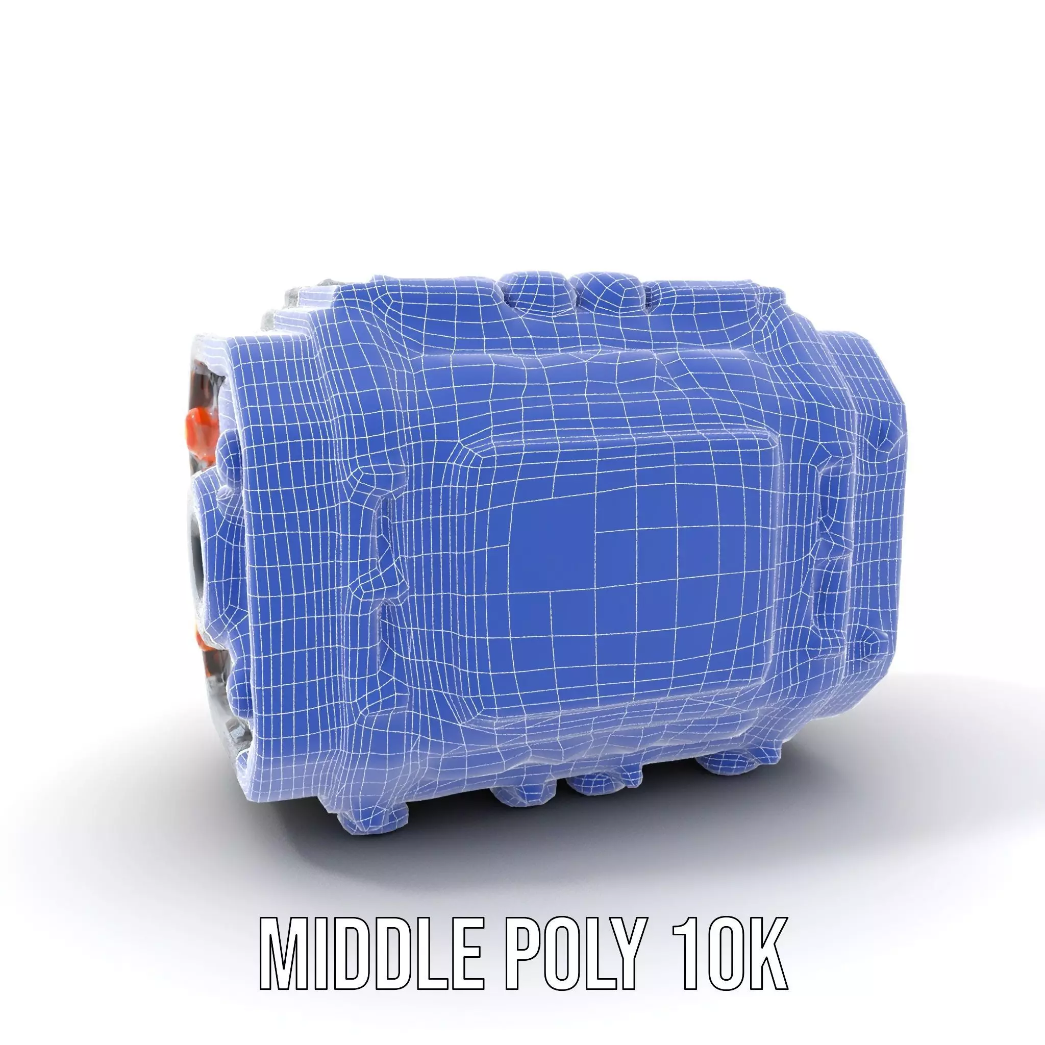 Futuristic Engine model pack with detailed textures Low-poly 3D model_24