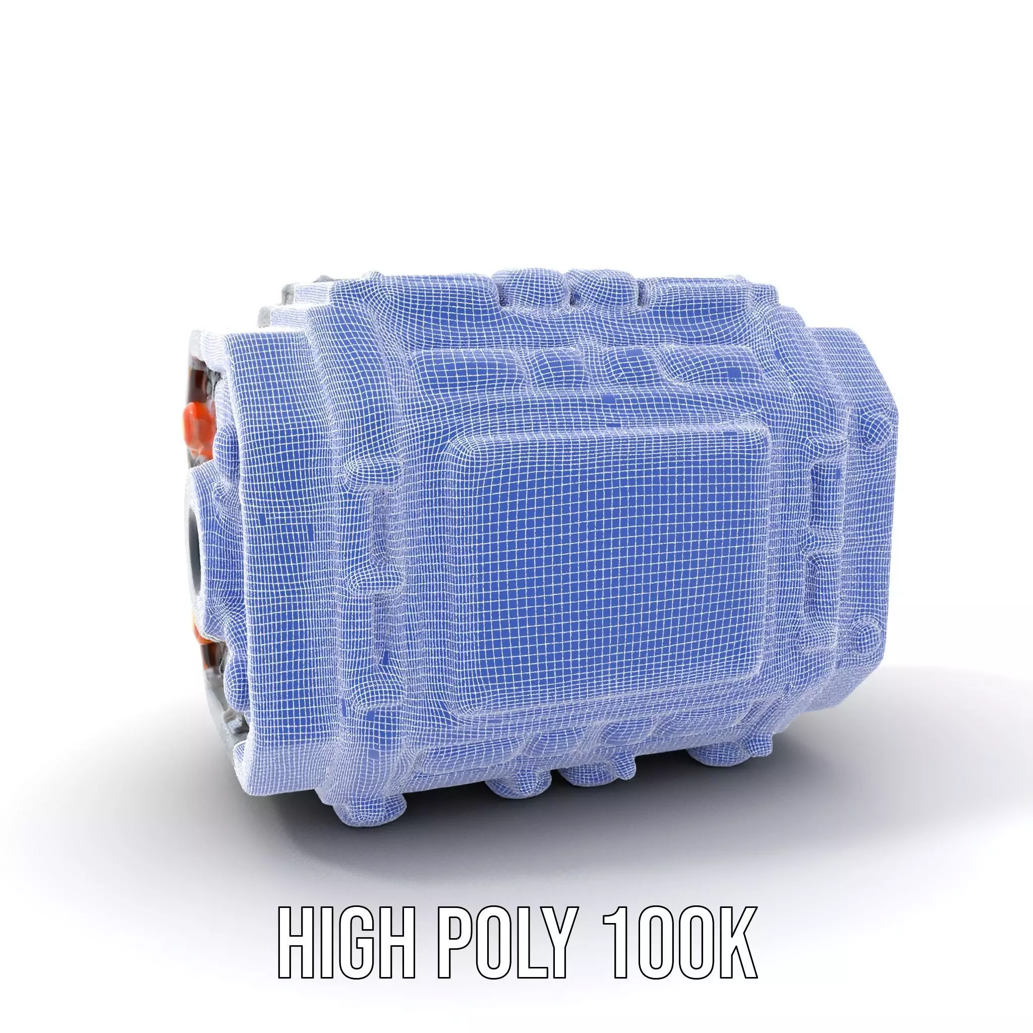 Futuristic Engine model pack with detailed textures Low-poly 3D model_4