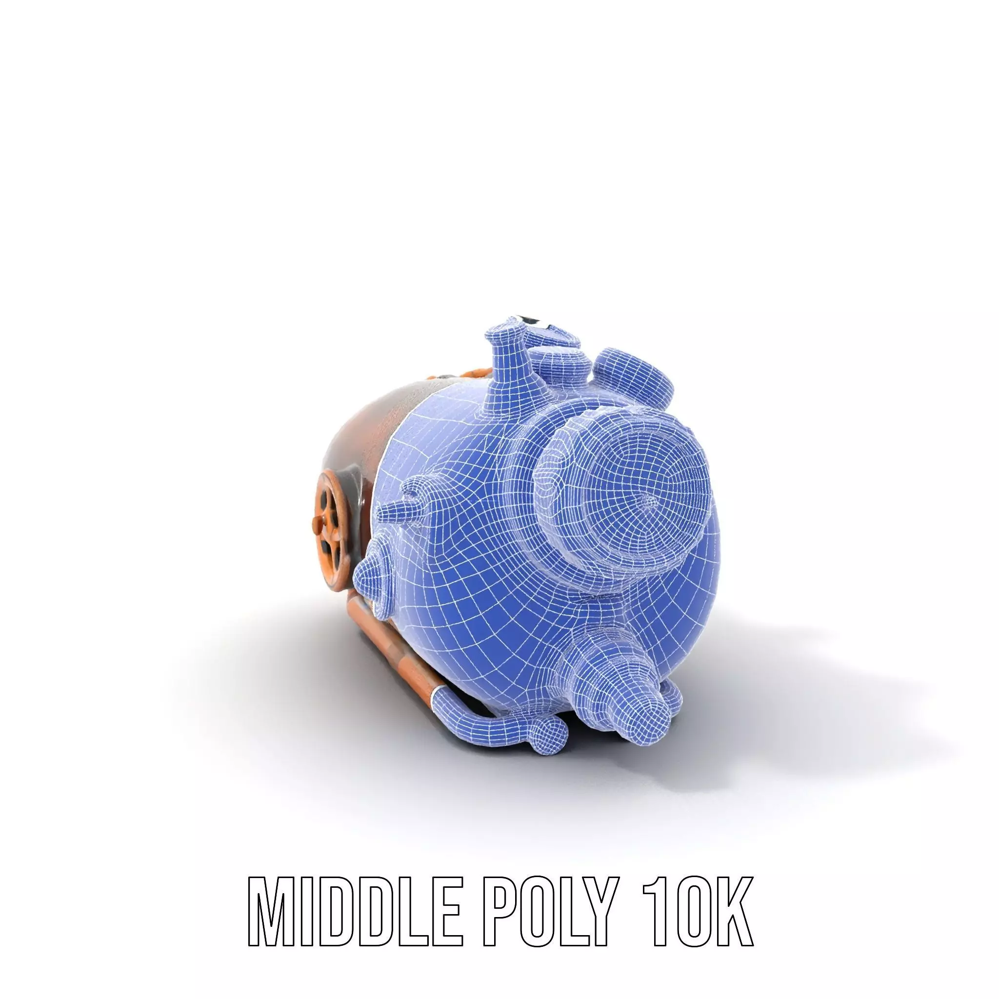 Steampunk Pressure Gauge Model Pack for Interactive Simulations Low-poly 3D model_15