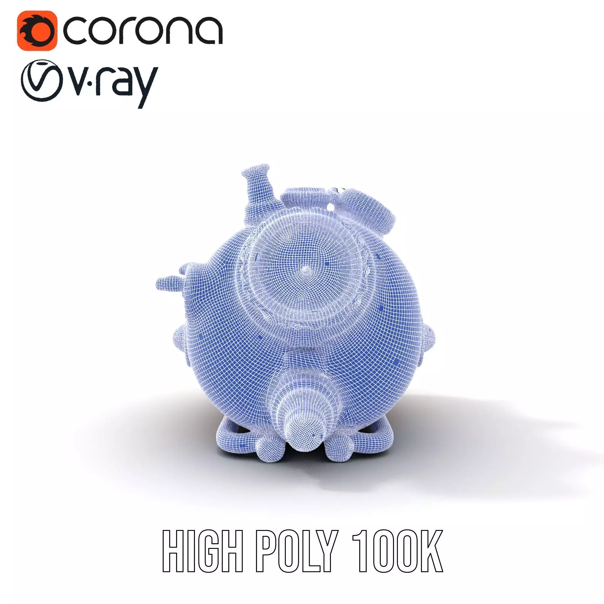 Steampunk Pressure Gauge Model Pack for Interactive Simulations Low-poly 3D model_32