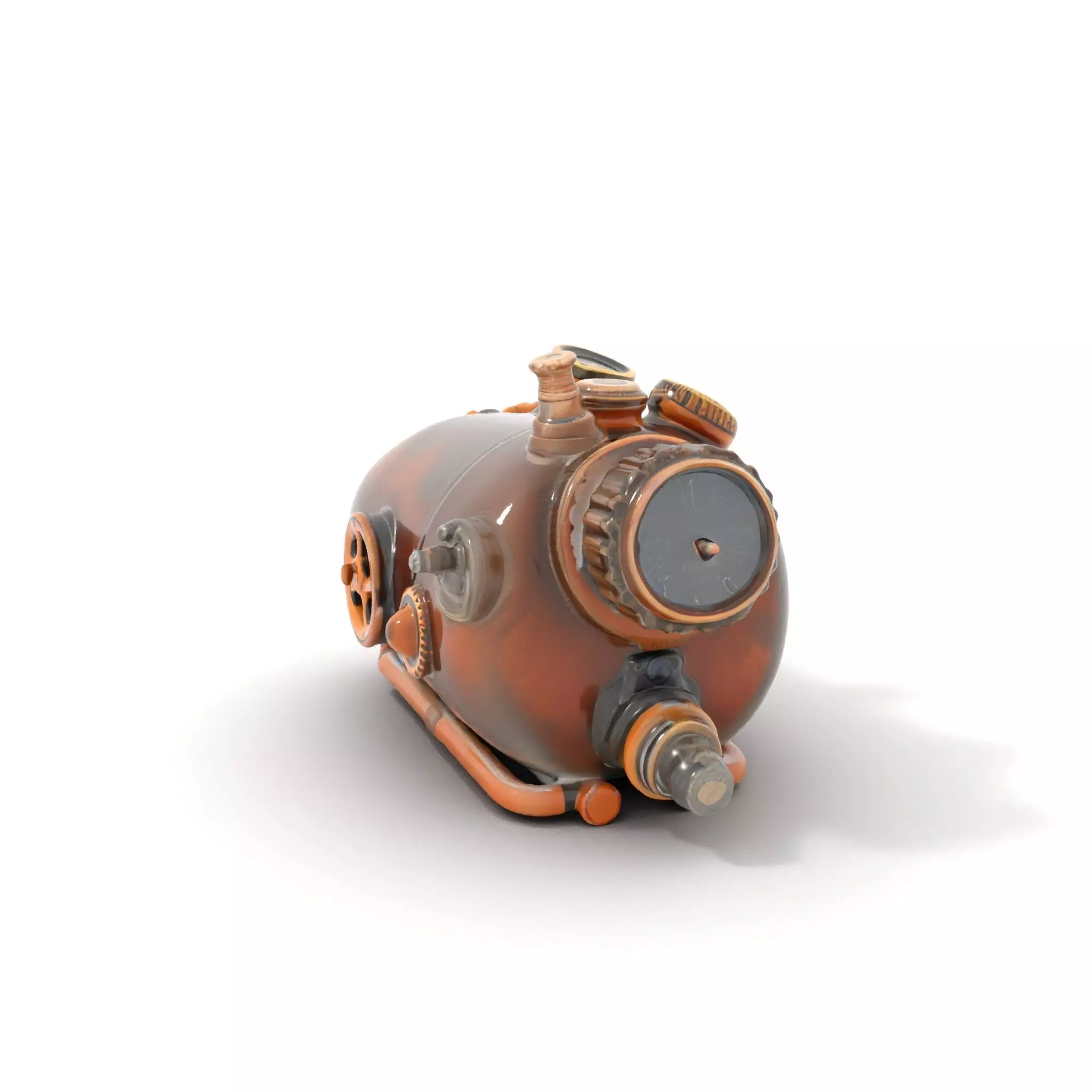 Steampunk Pressure Gauge Model Pack for Interactive Simulations Low-poly 3D model_0