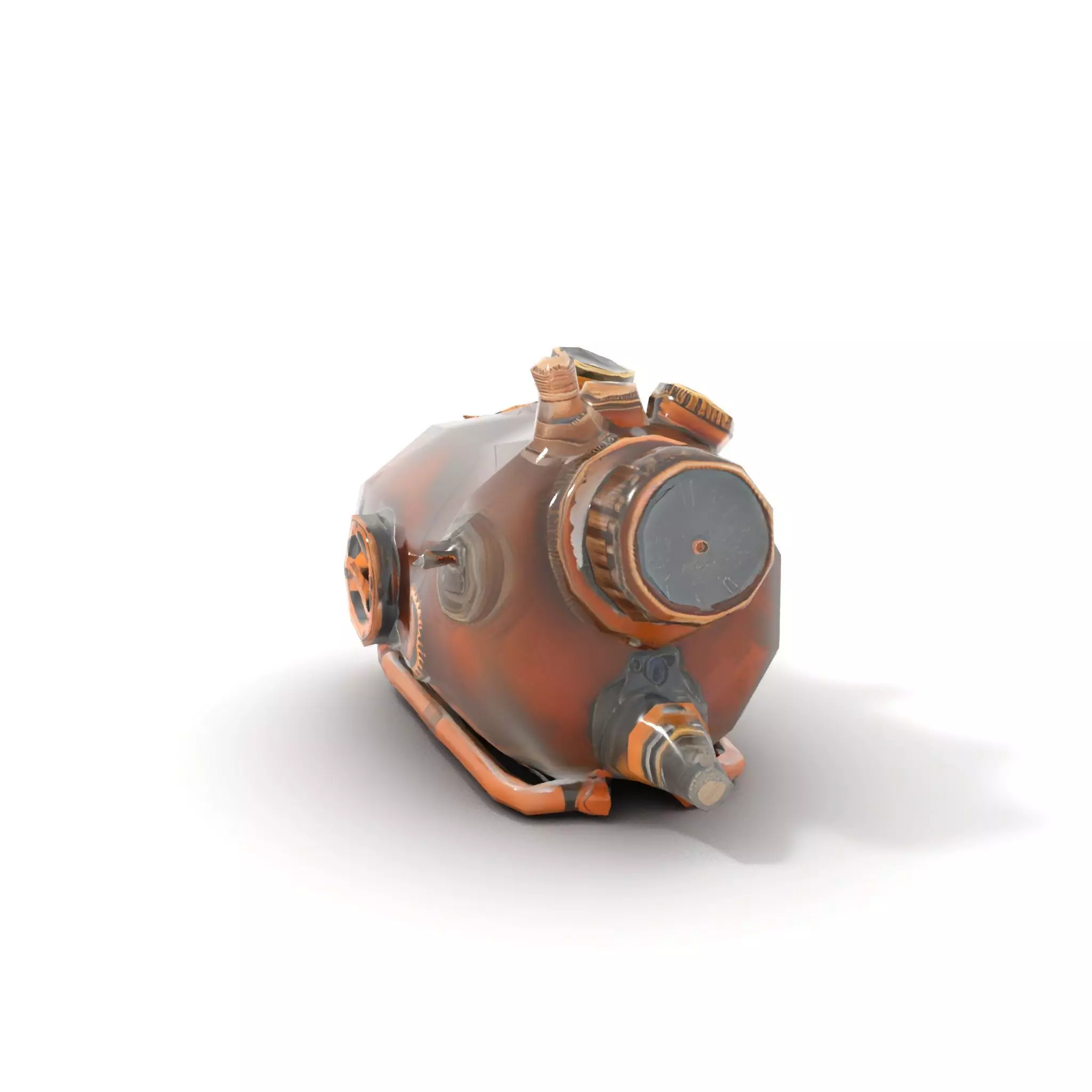Steampunk Pressure Gauge Model Pack for Interactive Simulations Low-poly 3D model_12