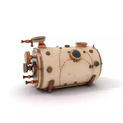 Steampunk Boiler Model Pack with Detailed Gauges Low-poly 3D model Steampunk Boiler Model Pack with Detailed Gauges Low-poly 3D model